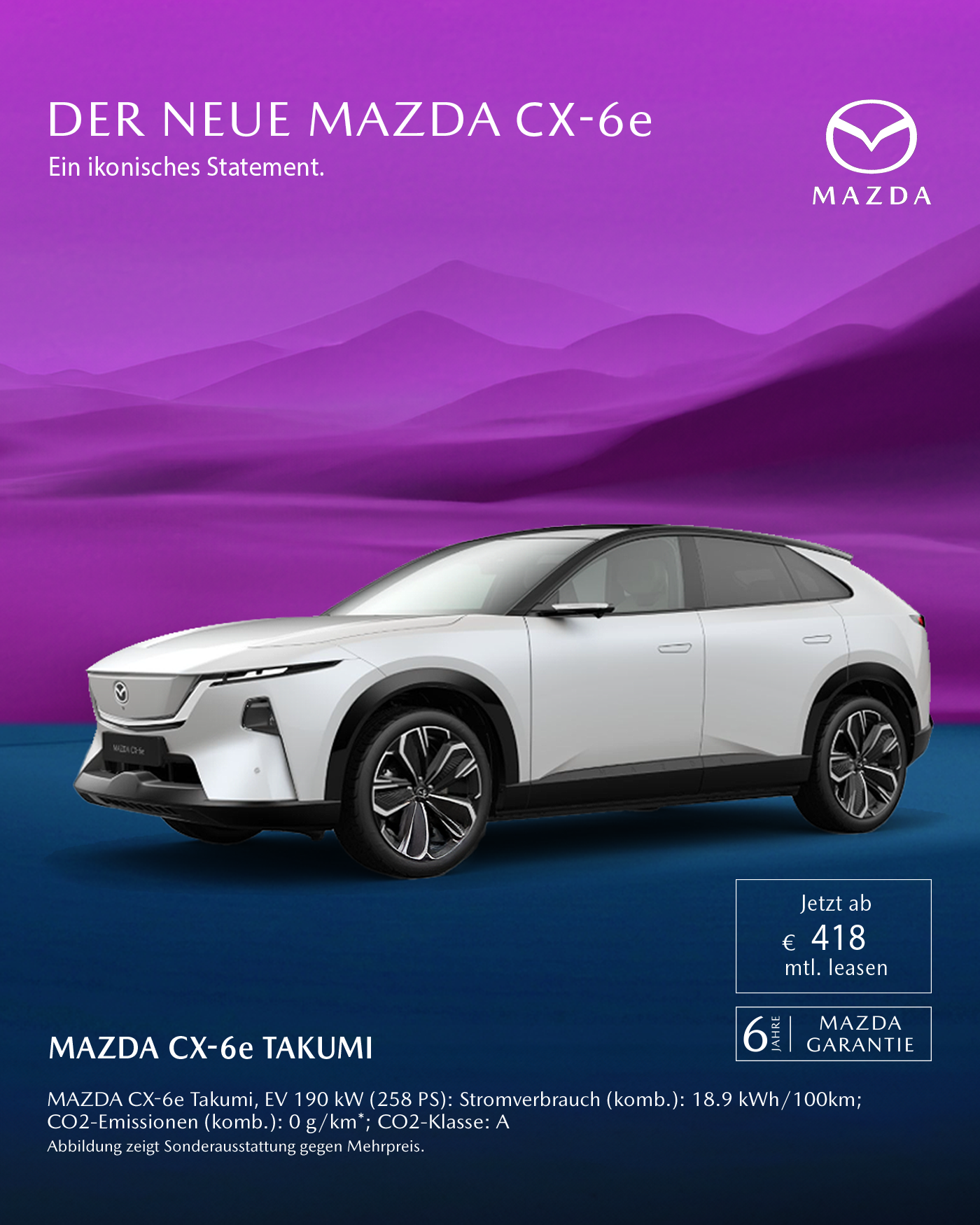 Mazda CX-6e Takumi Leasing Wahl-Group