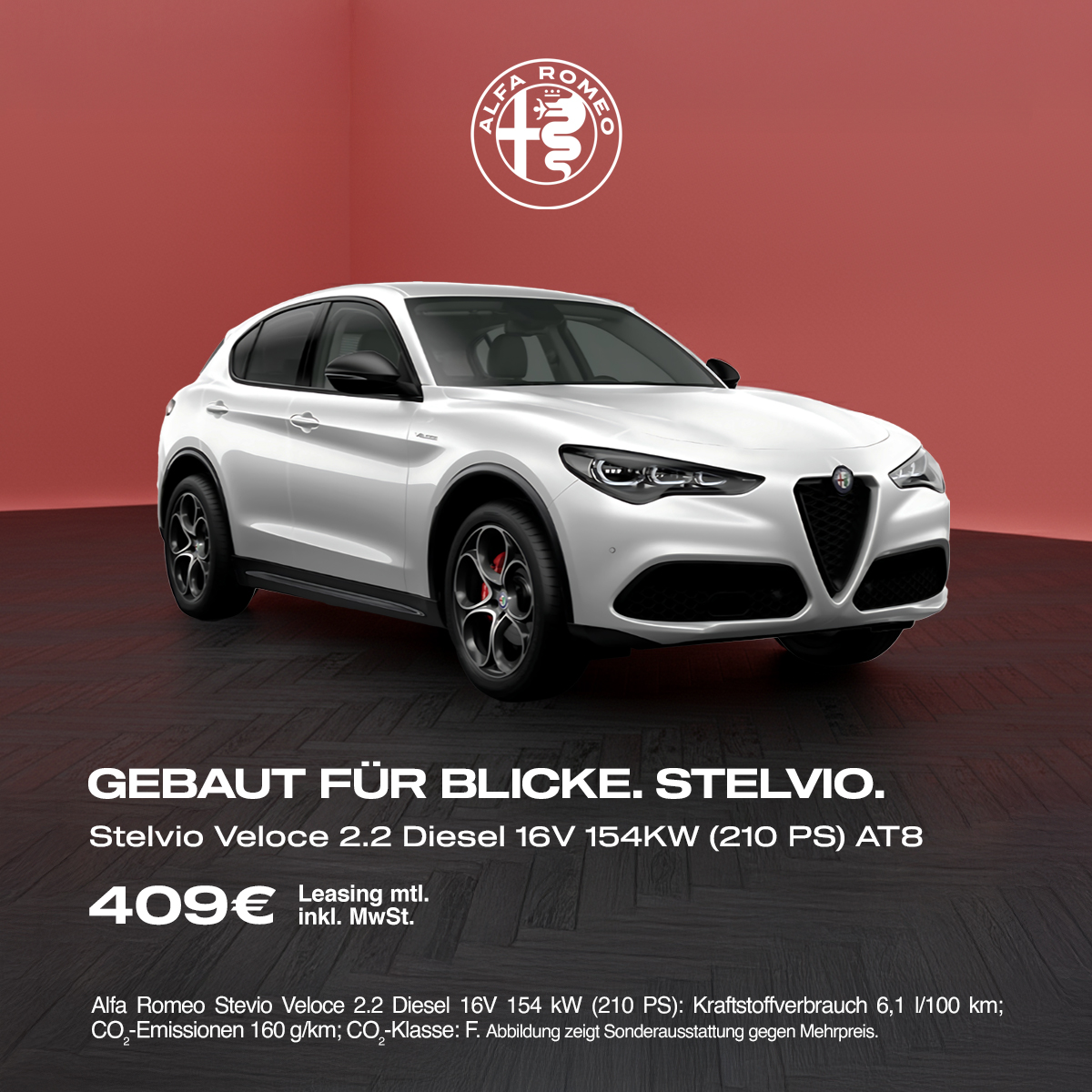 Alfa Romeo Stelvio Veloce Award Edition - Gebaut für Blicke - 409€ Leasing mtl. inkl. MwSt.