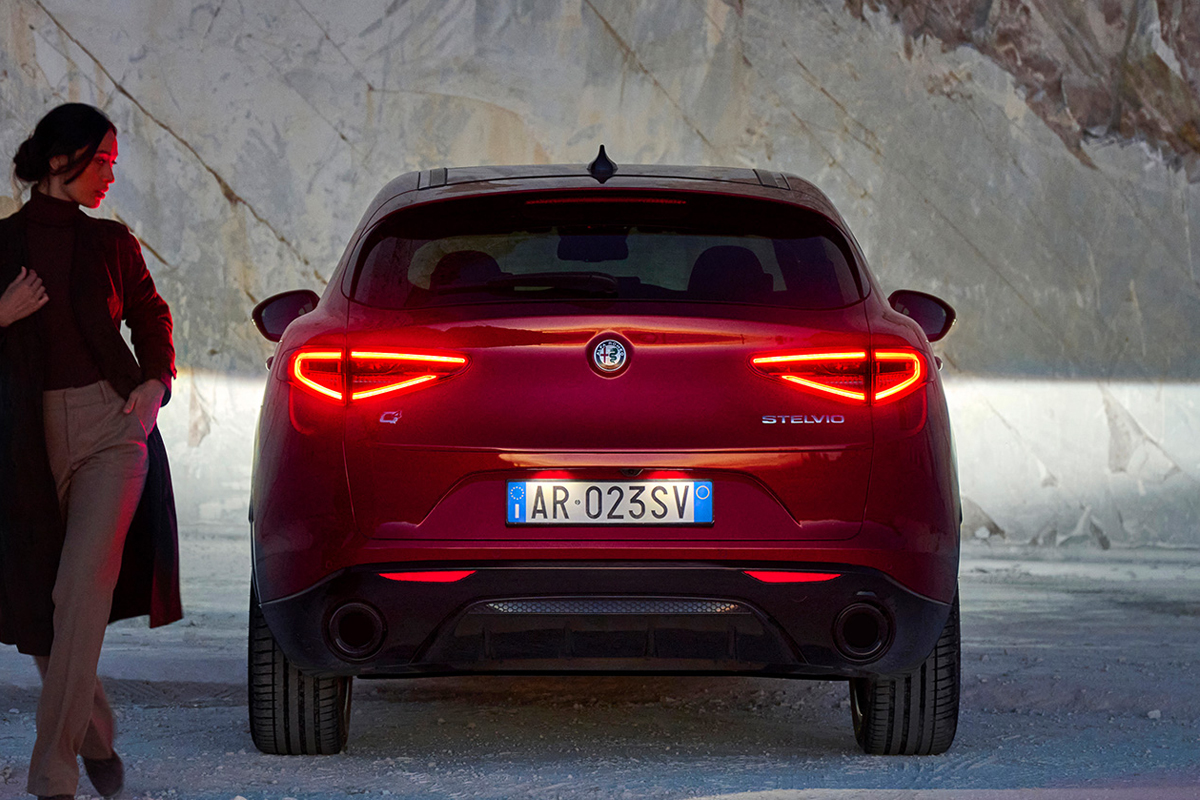 Alfa Romeo Stelvio Heckansicht Detail