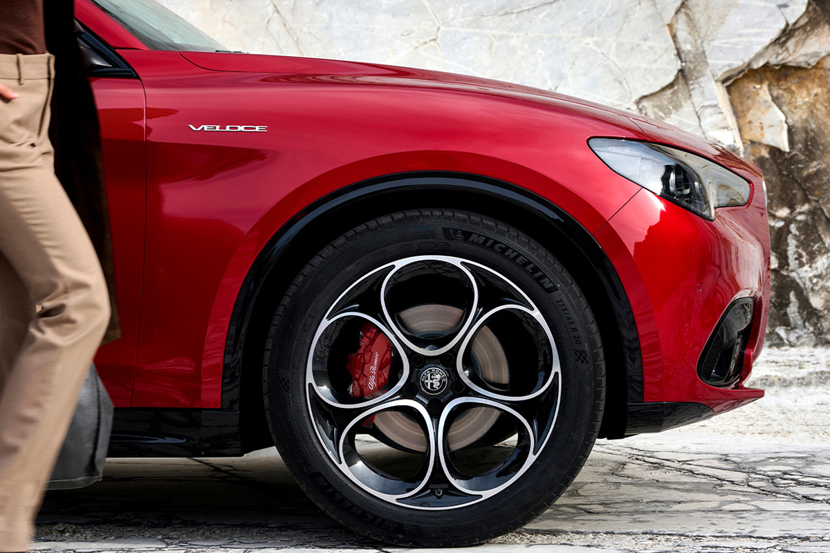 Alfa Romeo Stelvio Seitenansicht Detail