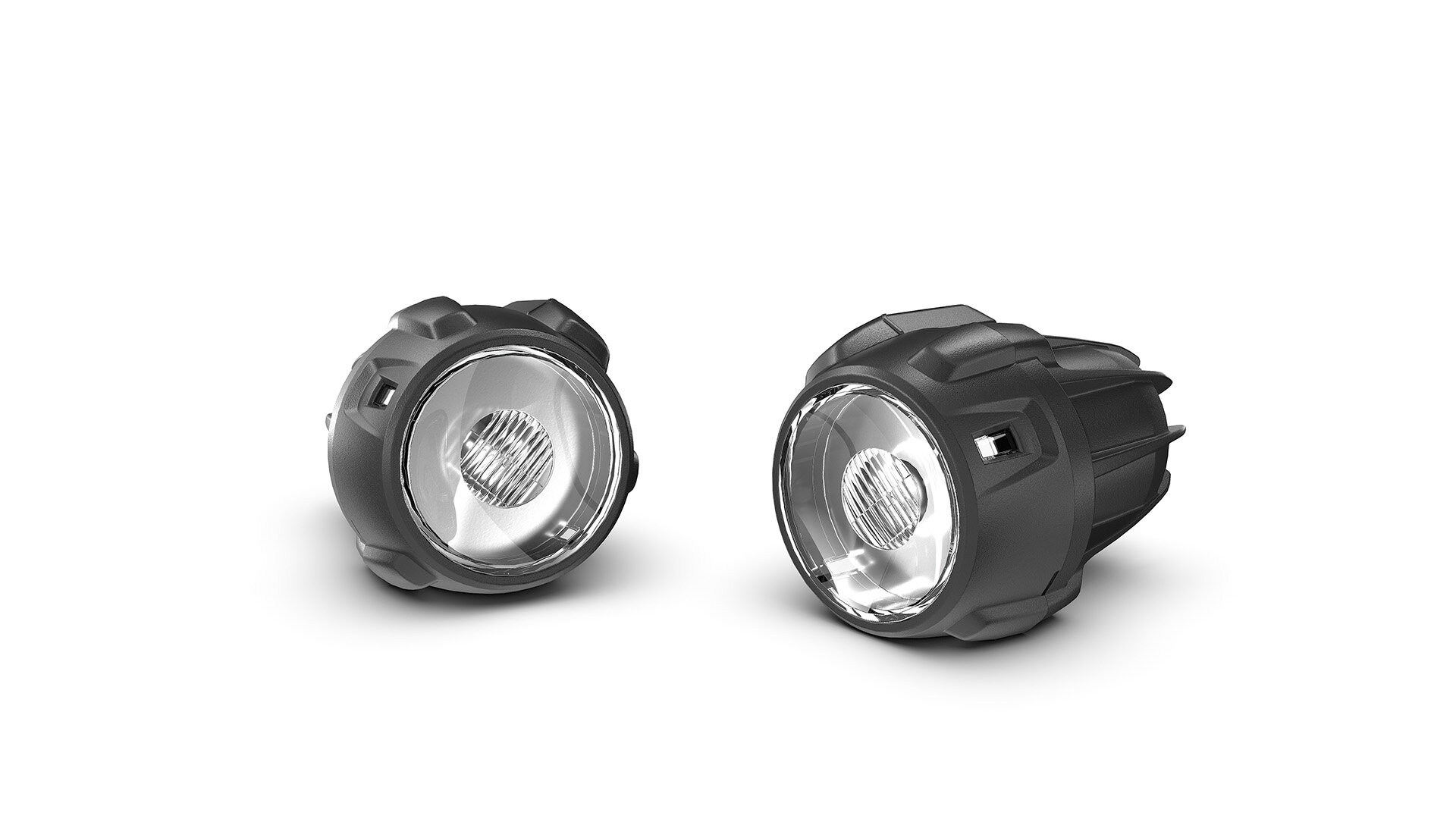 BMW Nano LED-Zusatzscheinwerfer – kompakt & leistungsstark | Wahl-Group Zwei kompakte Nano LED-Zusatzscheinwerfer für BMW Motorräder, freigestellt auf weißem Hintergrund
