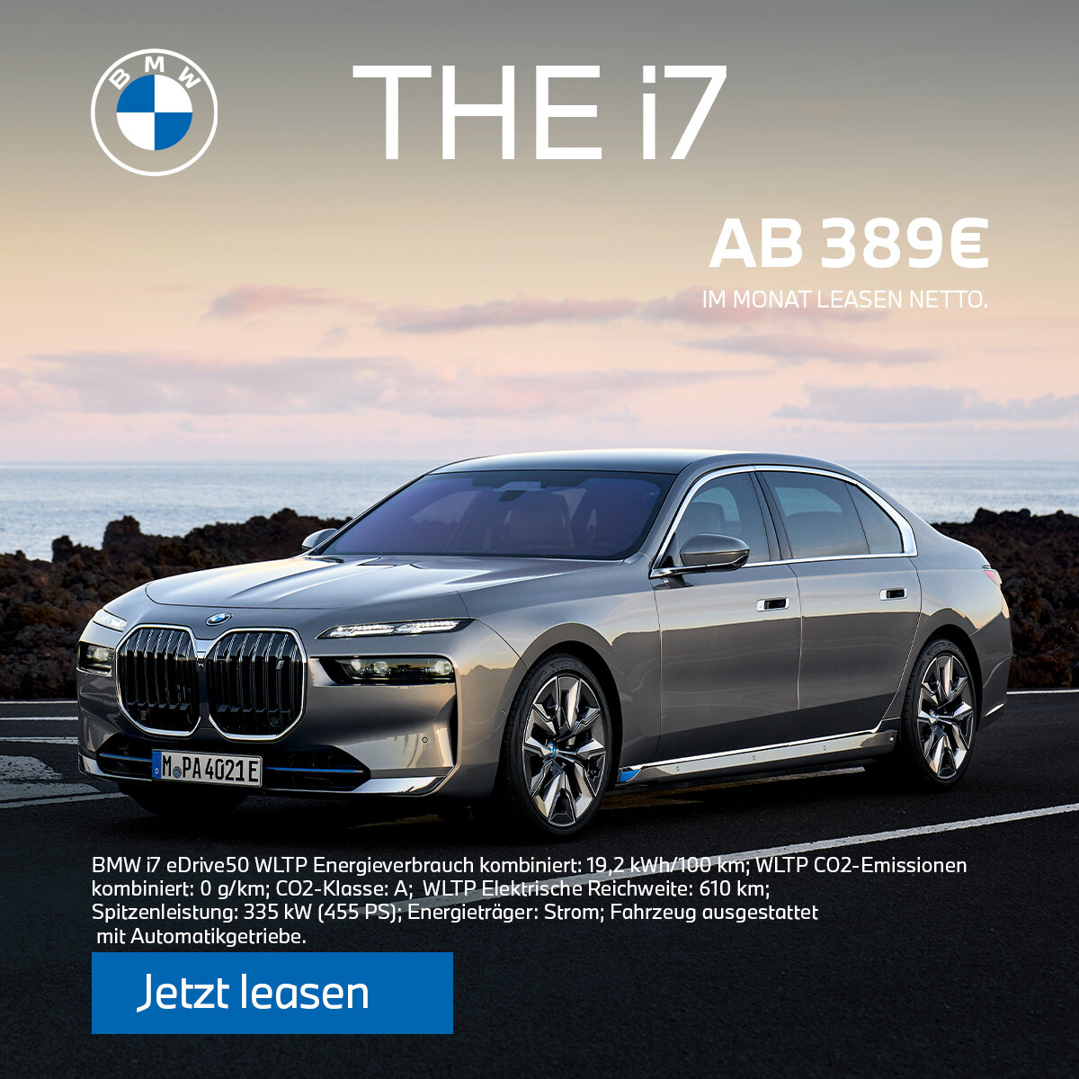 BMW i7 Limousine im Businessleasing ab 389 € netto – Exklusiv bei der Wahl-Group BMW i7 vollelektrisch leasen – Gewerbeangebot der Wahl-Group für Businesskunden