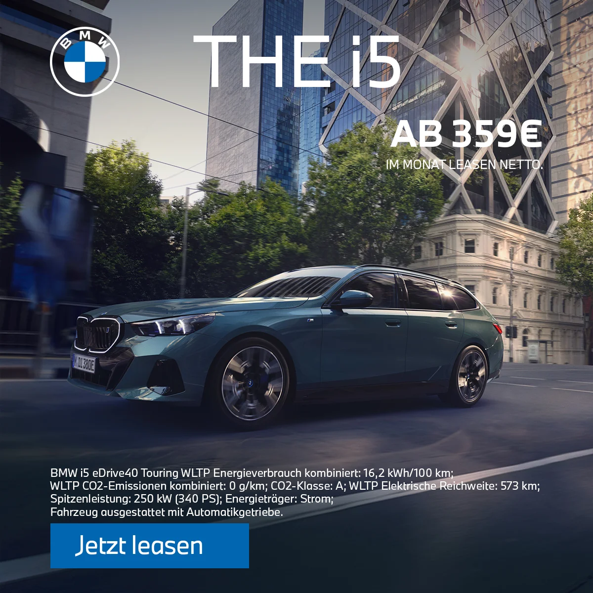 BMW i5 Touring leasen für Gewerbekunden ab 359 € – Wahl-Group Businessleasing BMW i5 Elektro-Kombi Leasingangebot für Businesskunden – Wahl-Group