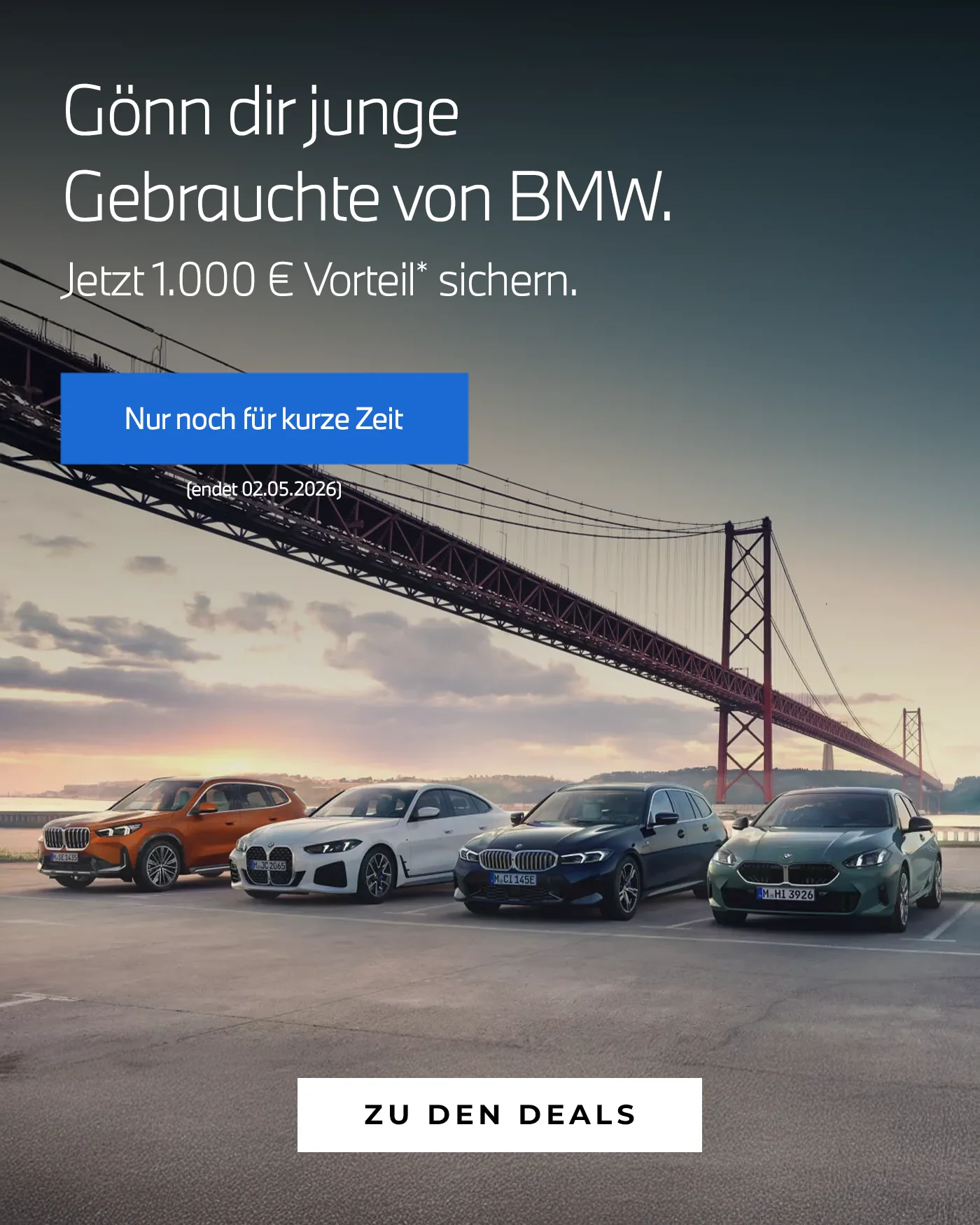 Gönn dir junge Gebrauchte mit 1.000 € Preisvorteil