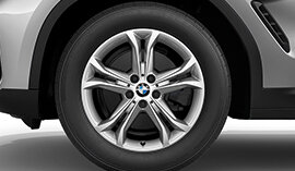 BMW Winterkompletträder: Doppelspeiche 688 Reflex Silver für den BMW X3 oder BMW X4 (G01 oder G02). | © BMW Wahl bmw x3 winterkomplettraeder;bmw x4 winterkomplettraeder;bmw x3 winterreifen;bmw x4 winterreifen; bmw x3 felgen;bmw x4 felgen;felgen;winterreifen;felge;kompletträder;komplettrad;komplettraeder; winterkomplettraeder;felgen kaufen;winterkomplettrad;winterreifen kaufen;autoreifen kaufen; bmw felgen;bmw felge;komplettraeder winter; komplettrad winter;winterraeder;winterreifen komplettraeder; winterraeder;komplettraeder kaufen;bmw winterkomplettraeder;bmw nabendeckel;bmw radnabendeckel; bmw winterkomplettrad;winterkomplettraeder bmw; winterkomplettrad bmw;bmw winterreifen;bmw komplettraeder; BMW Winterkomplettraeder kaufen - jetzt bei BMW Wahl | © BMW Wahl