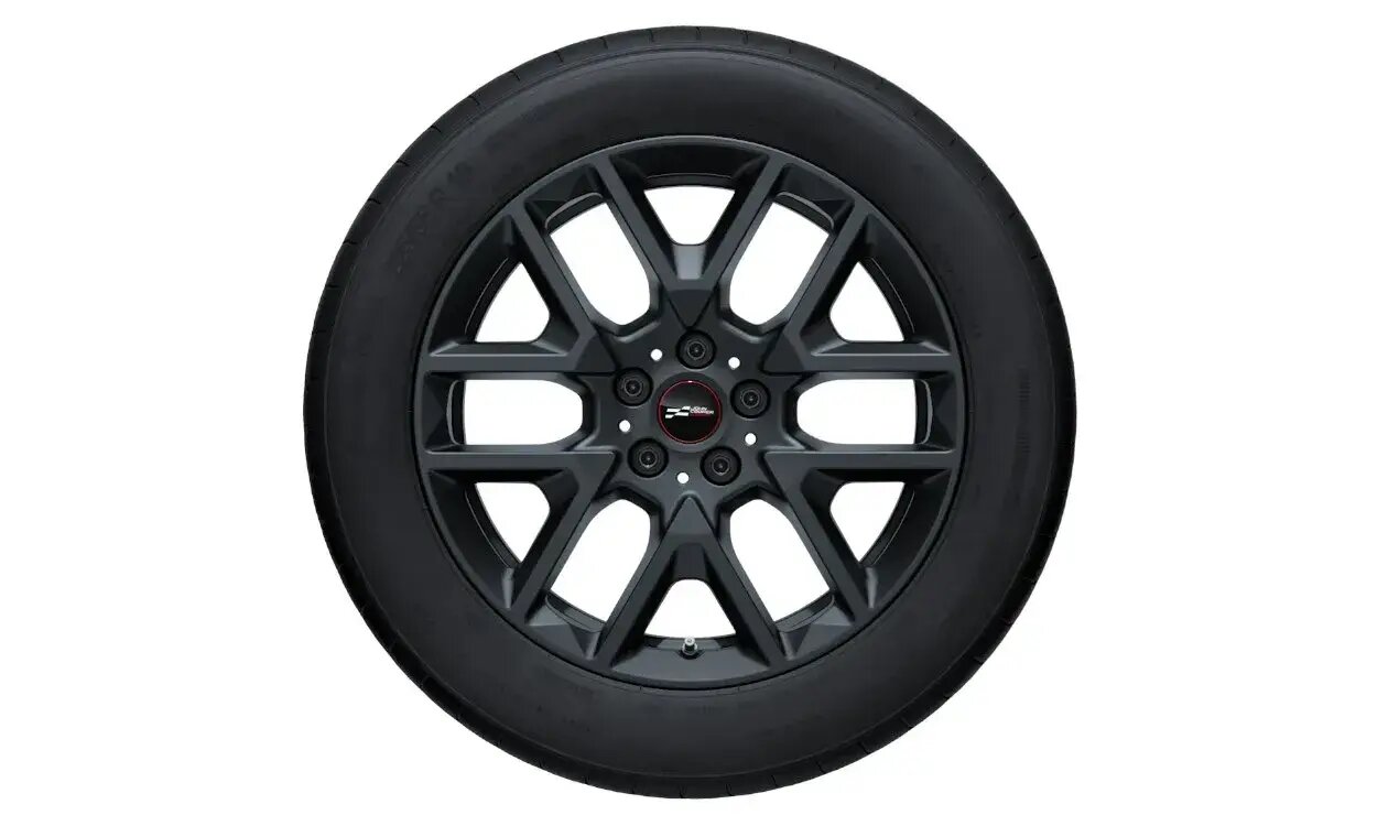 Original MINI Winterkomplettrad JCW Y-Spoke 945 Frozen Midnight Grey in 18 Zoll mit General Grabber AT3 Bereifung für MINI Modelle U25 (Countryman C, Countryman D, Countryman E, Countryman S ALL4, Countryman SE ALL4), Teilenummer 5A8E633, angeboten von der MINI Wahl-Group.