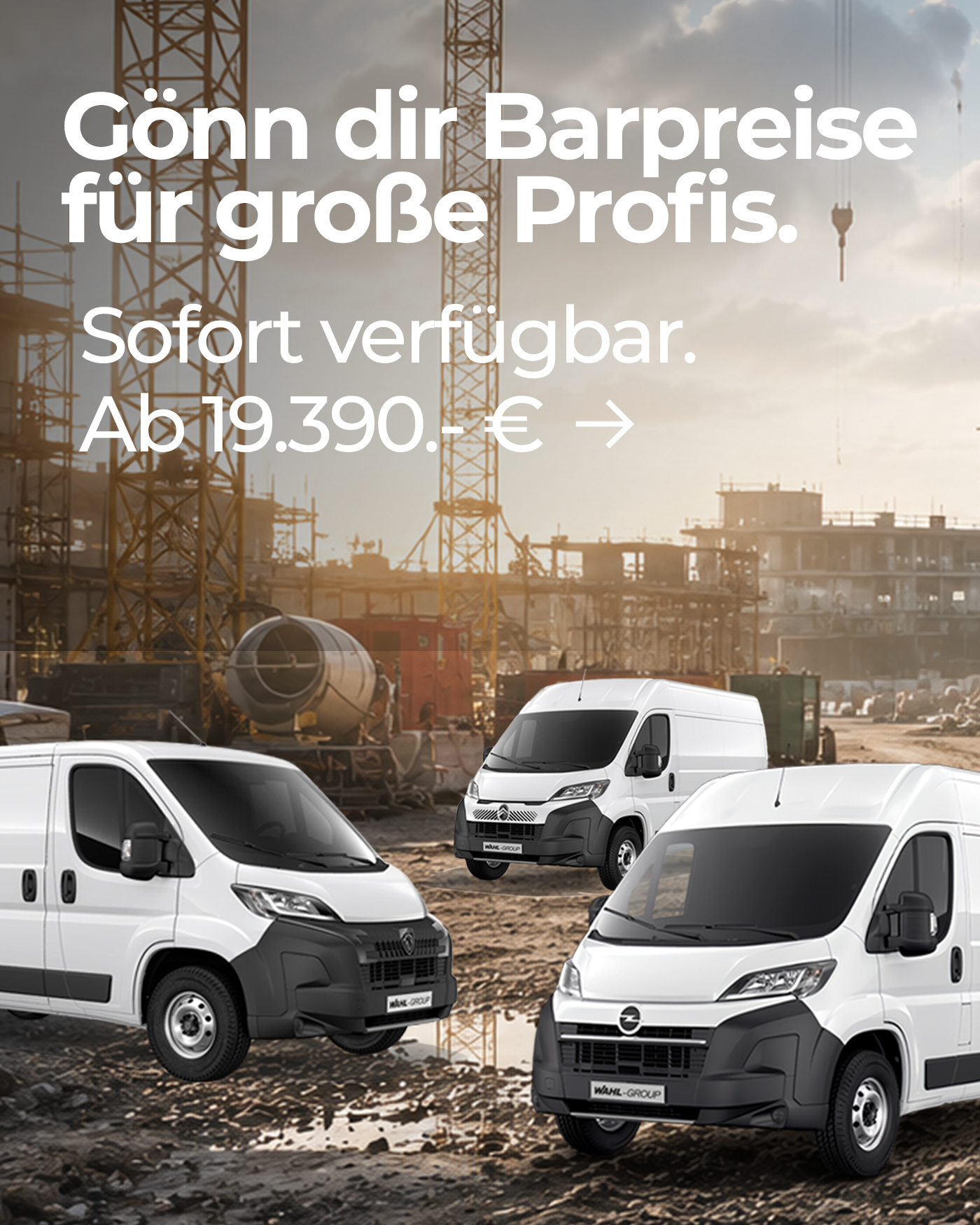 Nutzfahrzeug Barpreisaktion