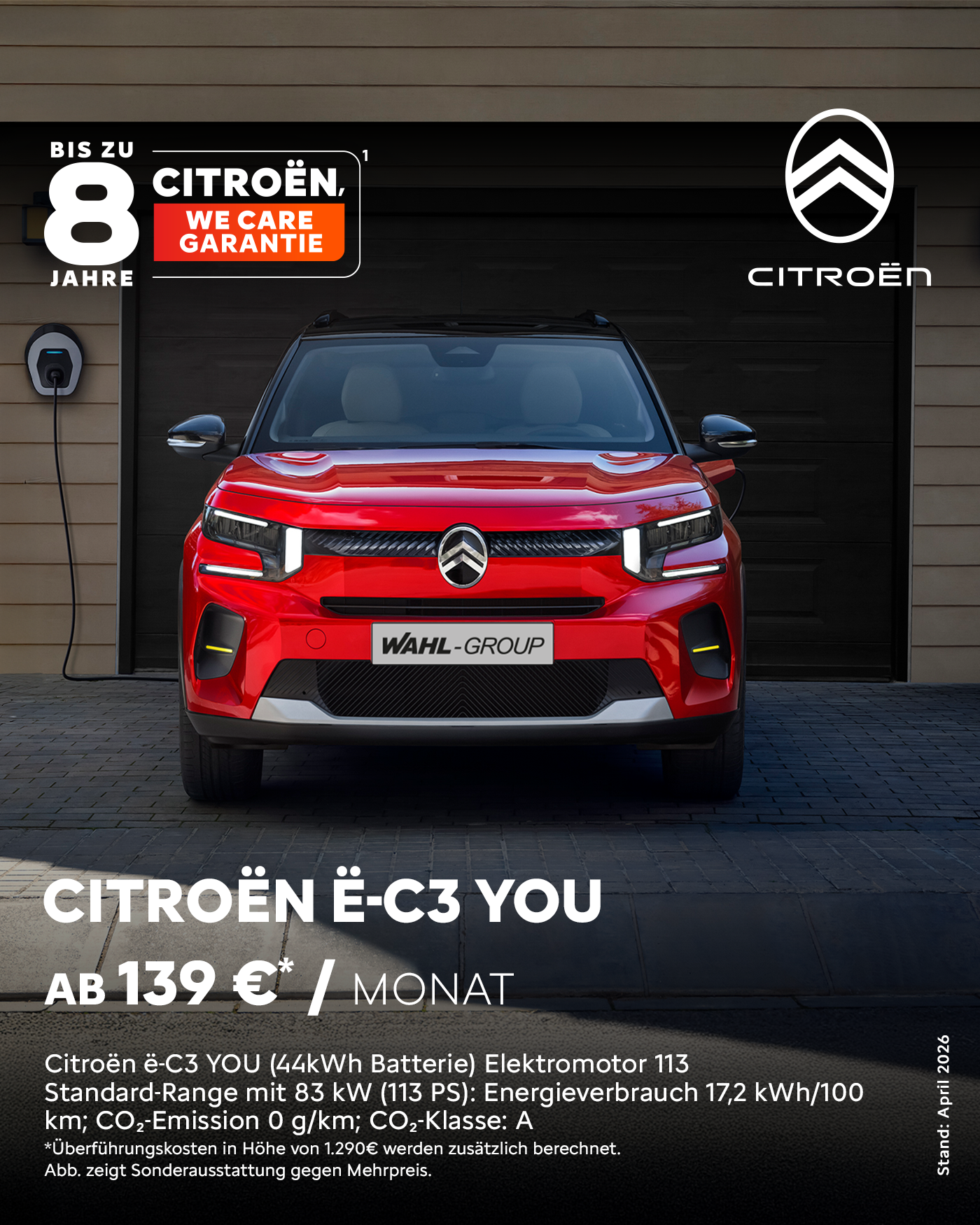 Citroën ë-C3 Leasingangebot Privatkunden | Wahl-Group