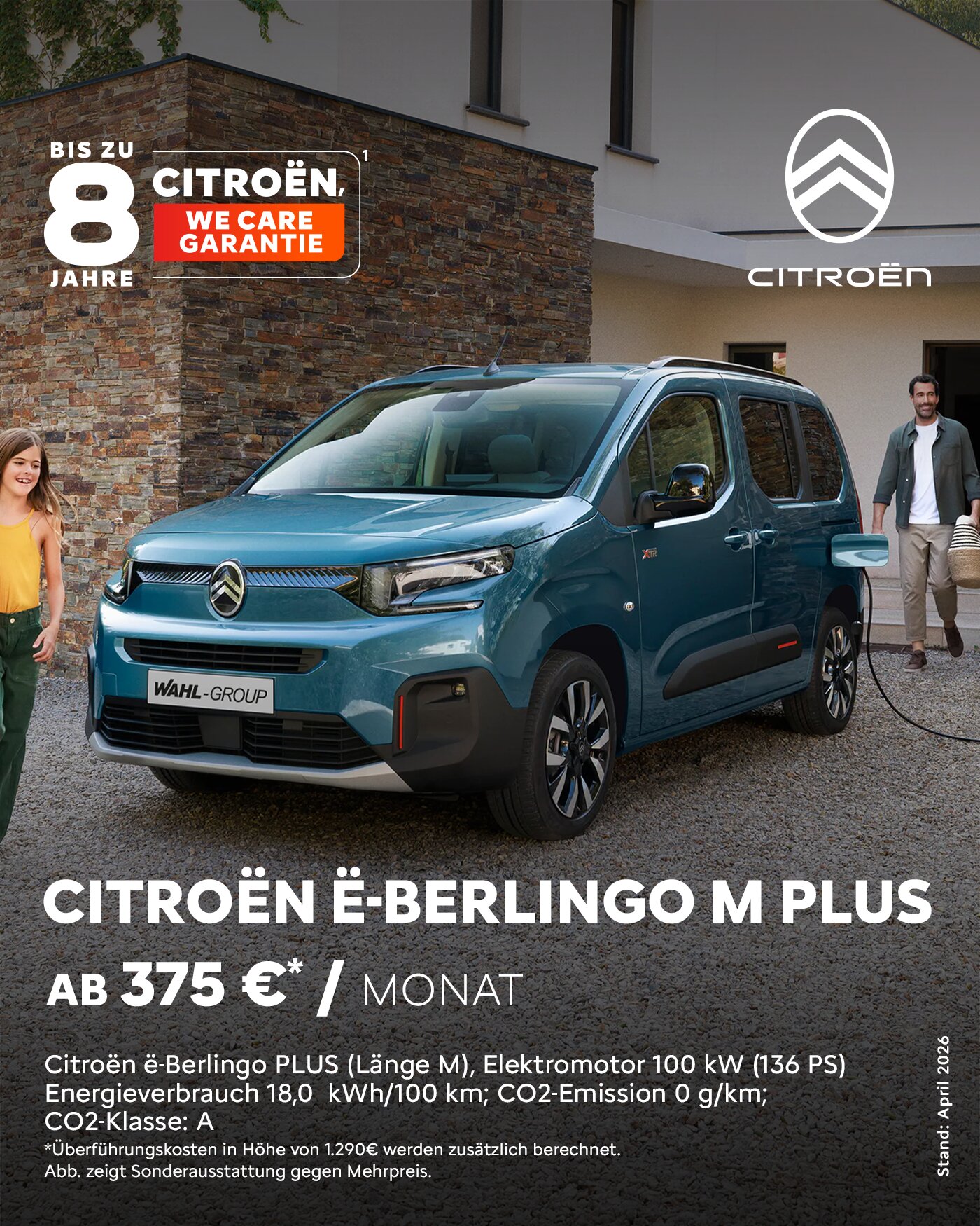 Citroën ë-Berlingo Leasingangebot Privatkunden | Wahl-Group