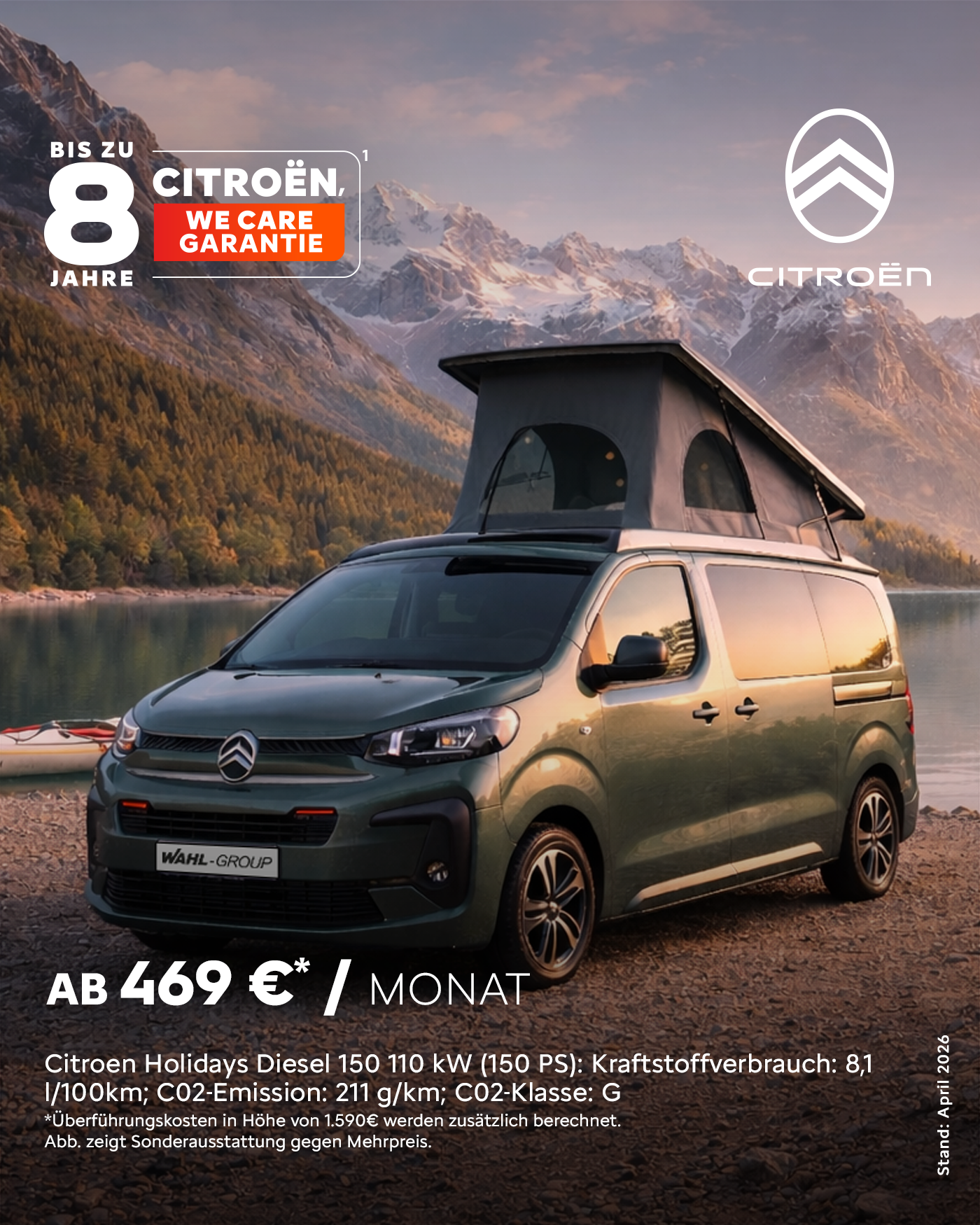 Citroën Holidays Leasingangebot Wahl-Group