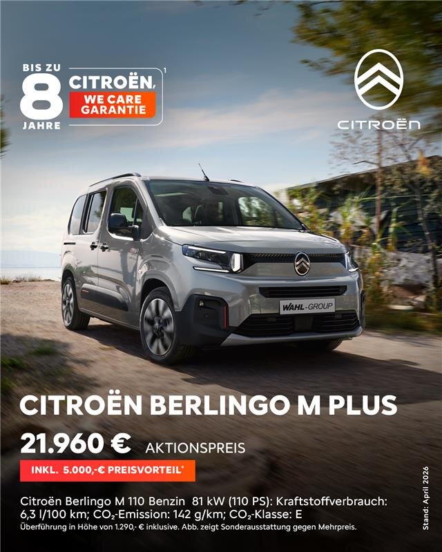 Citroën Berlingo Barpreis Angebot | Wahl-Group