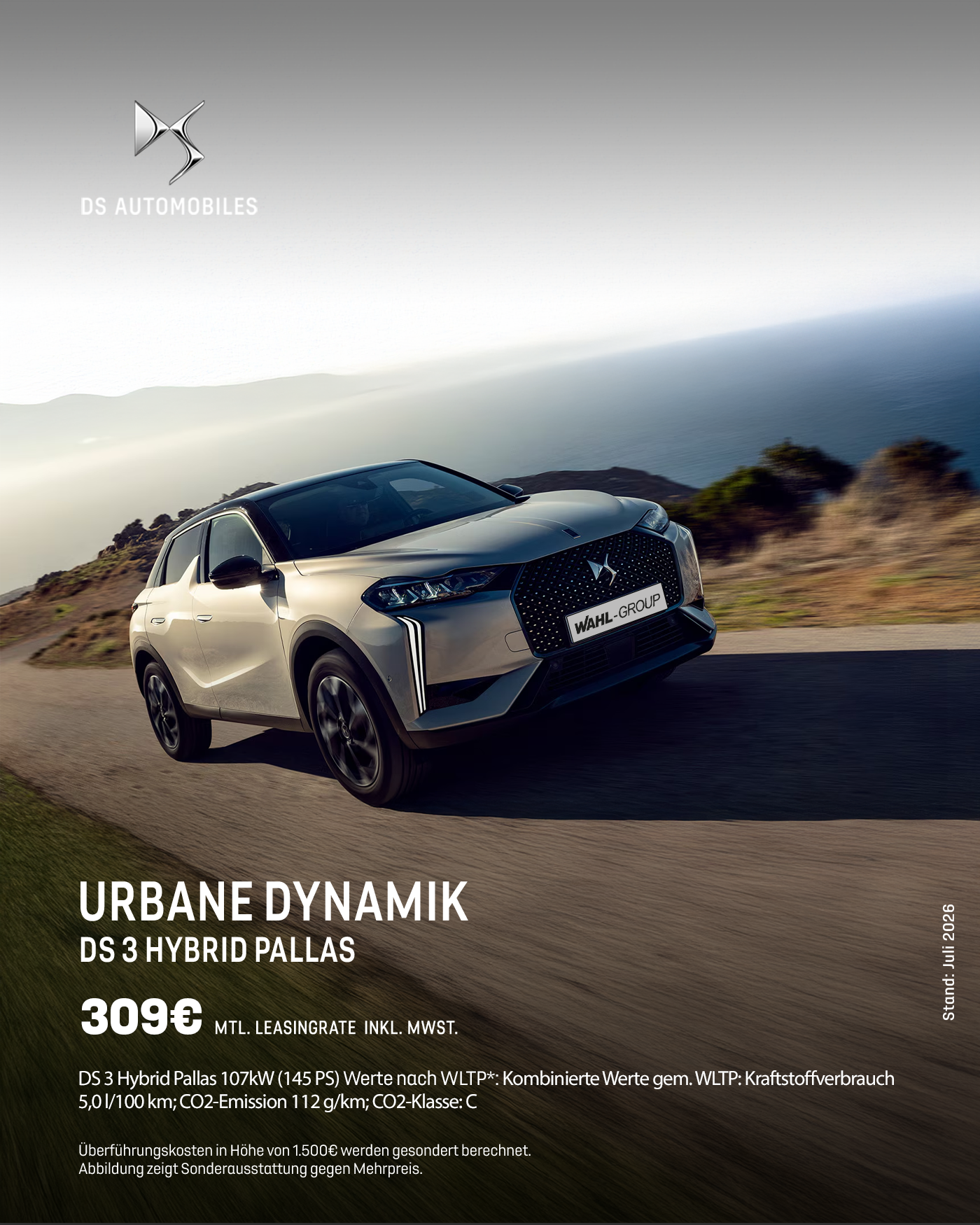 DS 3 Hybrid Pallas Leasingangebot bei der Wahl-Group Kassel