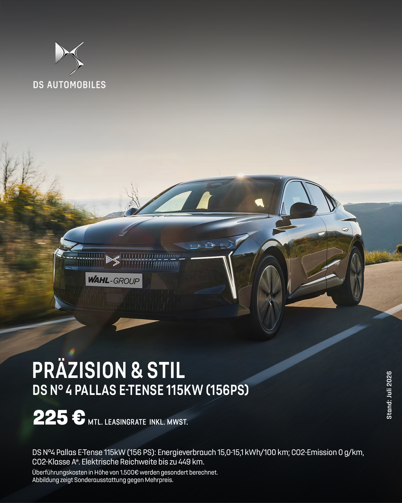 DS N°4 Pallas E-Tense elektrisch Leasingangebot bei der Wahl-Group Kassel
