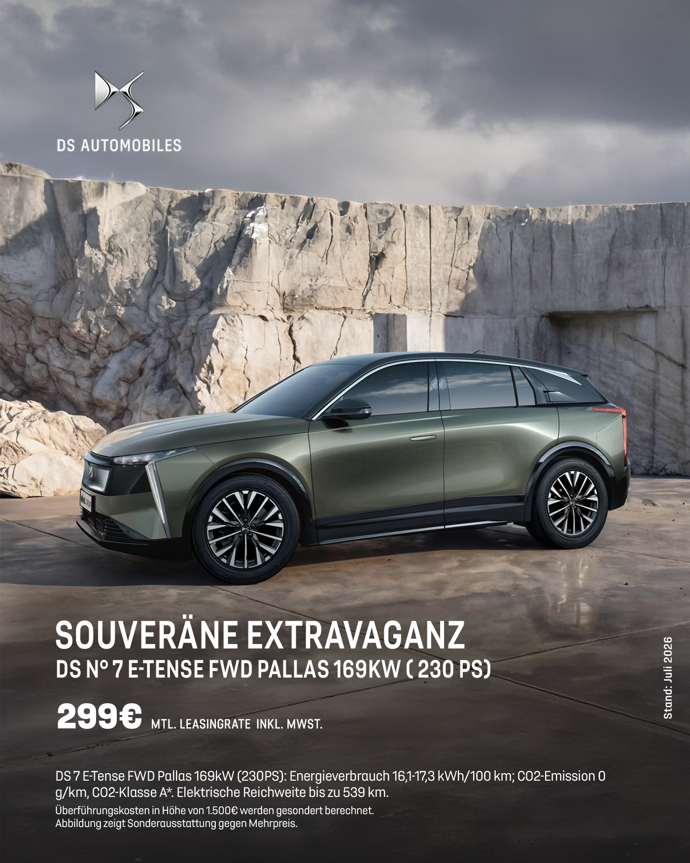 DS N°7 Pallas E-Tense elektrisch Leasingangebot bei der Wahl-Group Kassel