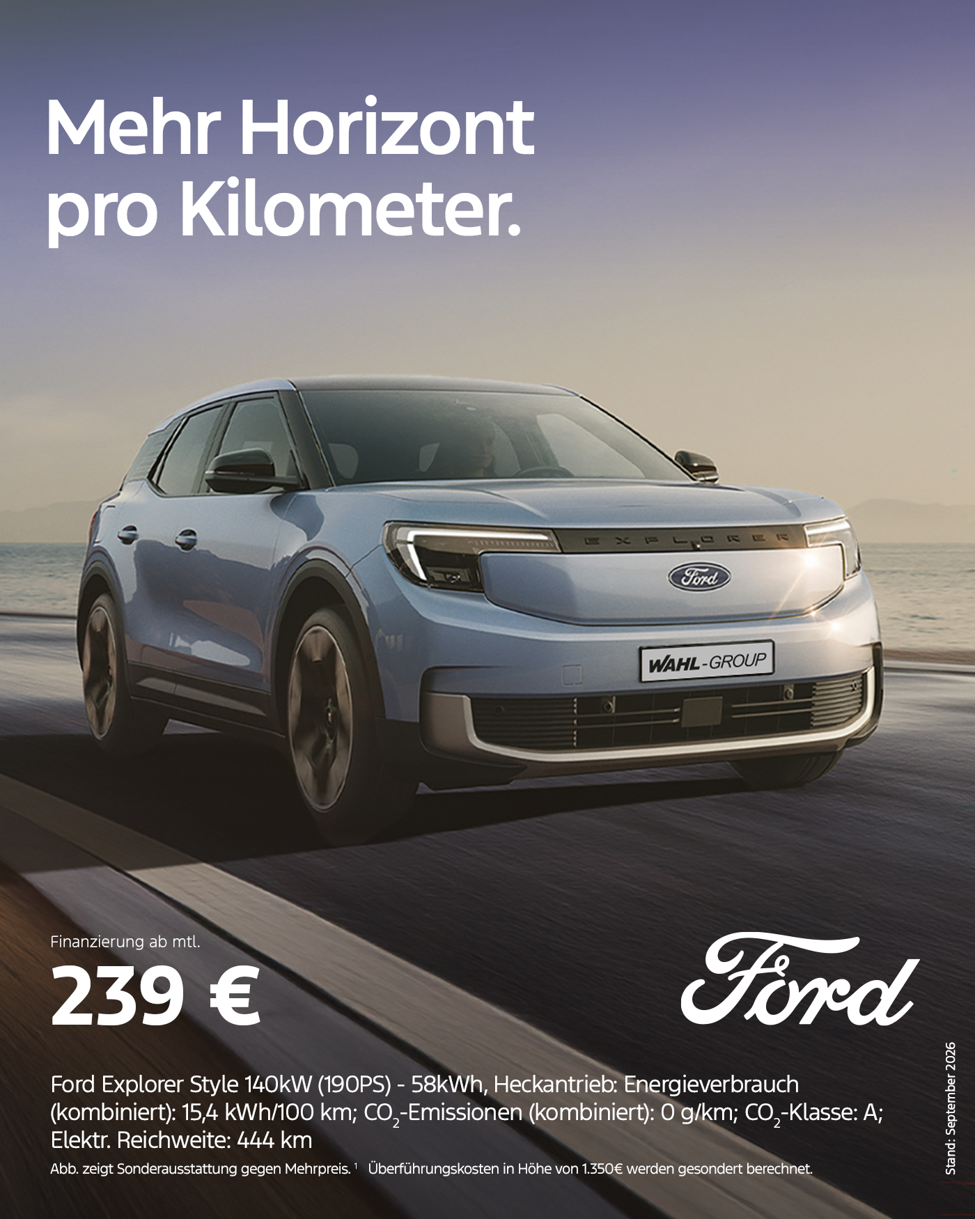 Ford Explorer Style Finanzierungsangebot bei der Wahl-Group