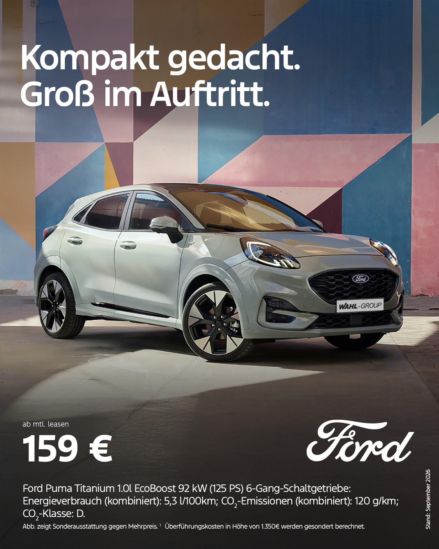 Ford Puma Titanium – Beispielfoto eines Fahrzeuges der Baureihe