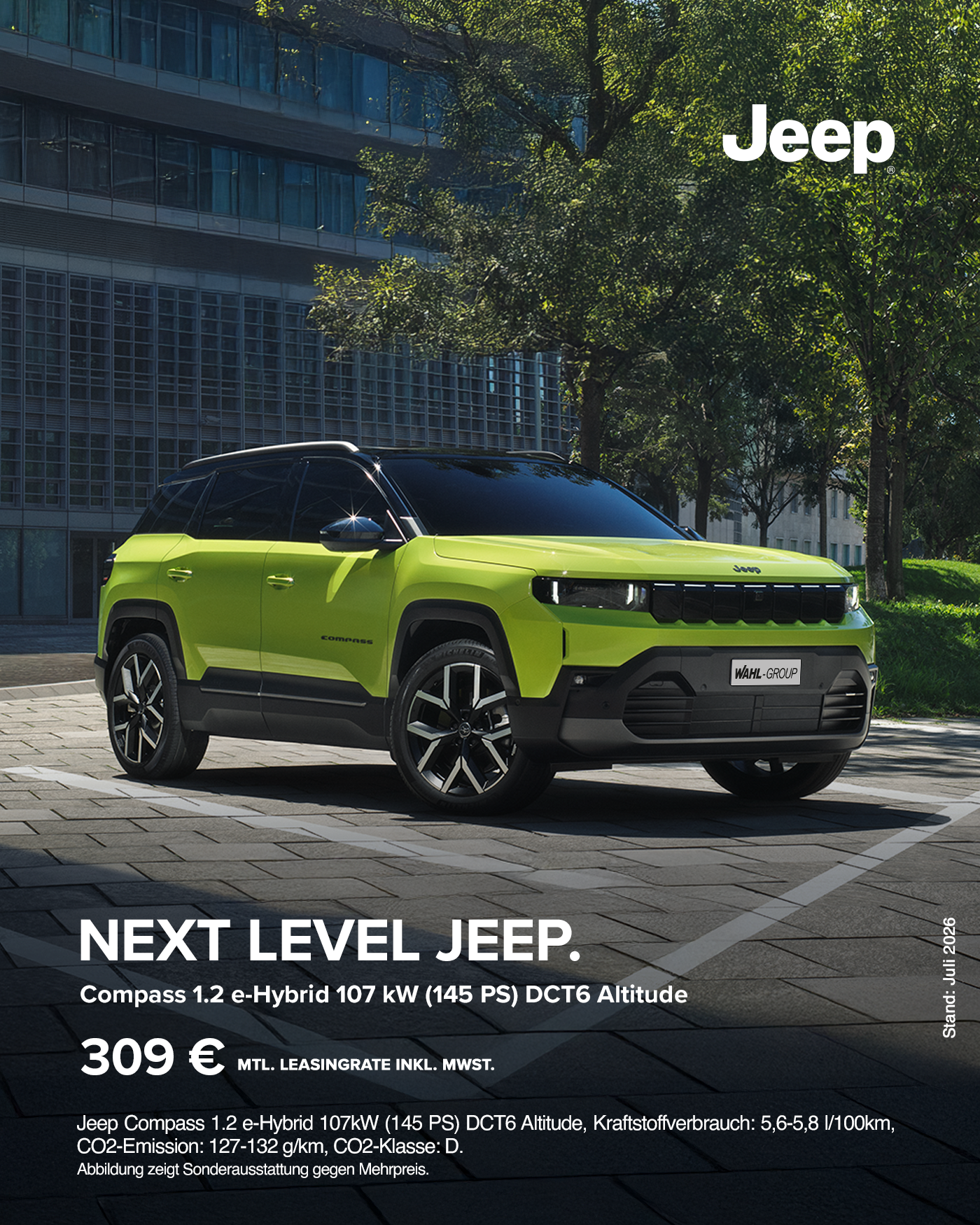 Jeep Compass 1.2 e-Hybrid Leasingangebot für Privatkunden