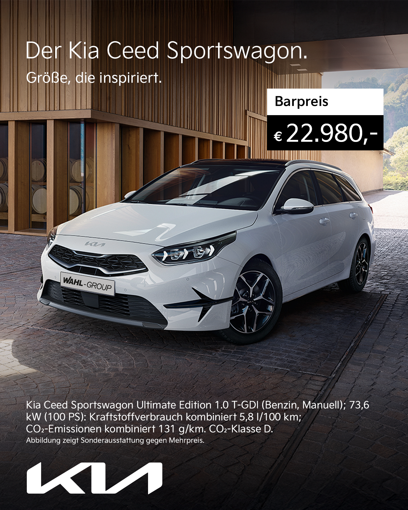 Kia Ceed Sportswagon Kaufangebot bei der Wahl-Group – geräumiger Kombi mit Komfort und Effizienz