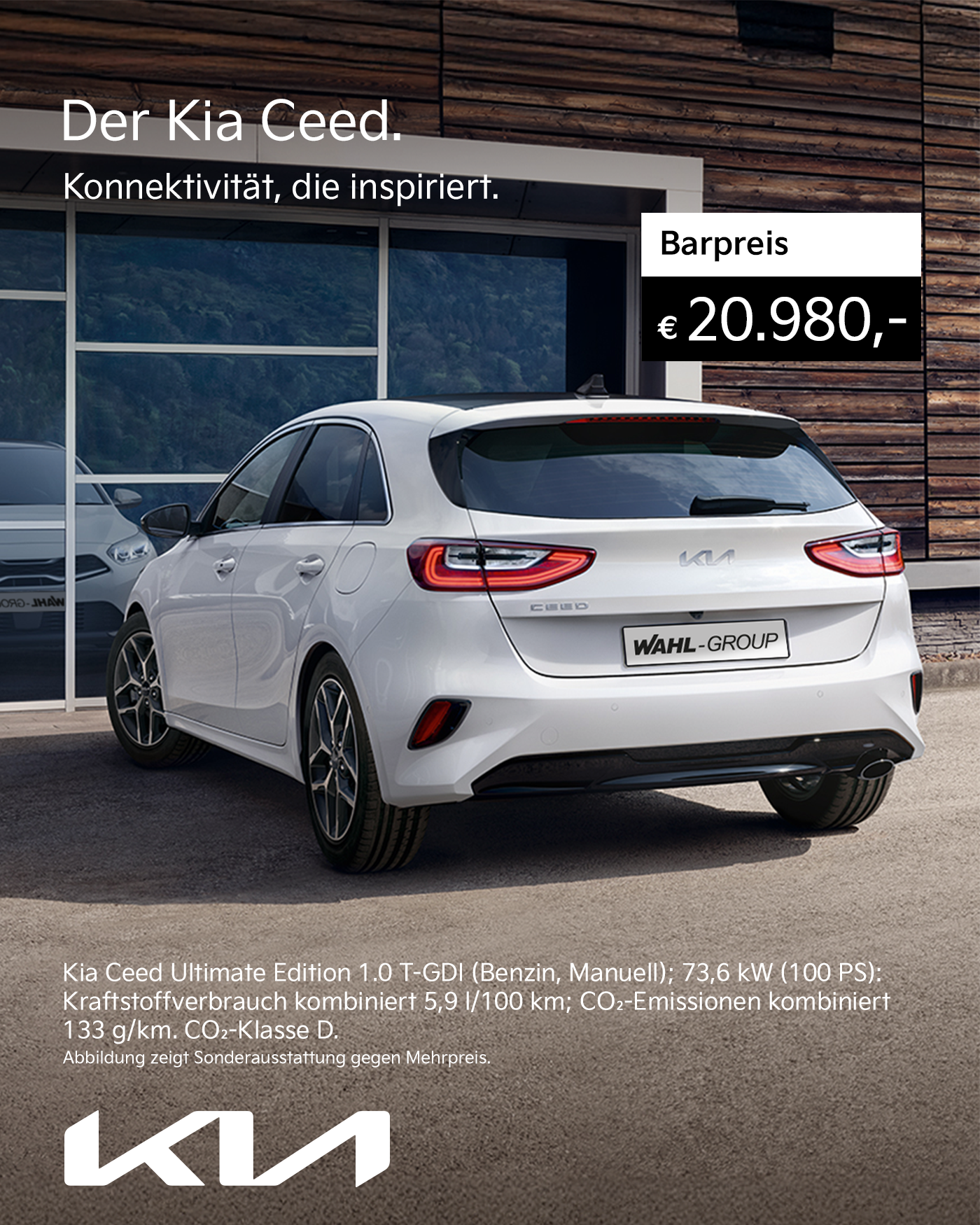 Kia Ceed Kaufangebot bei der Wahl-Group – moderner Kompaktwagen mit Konnektivität und Design