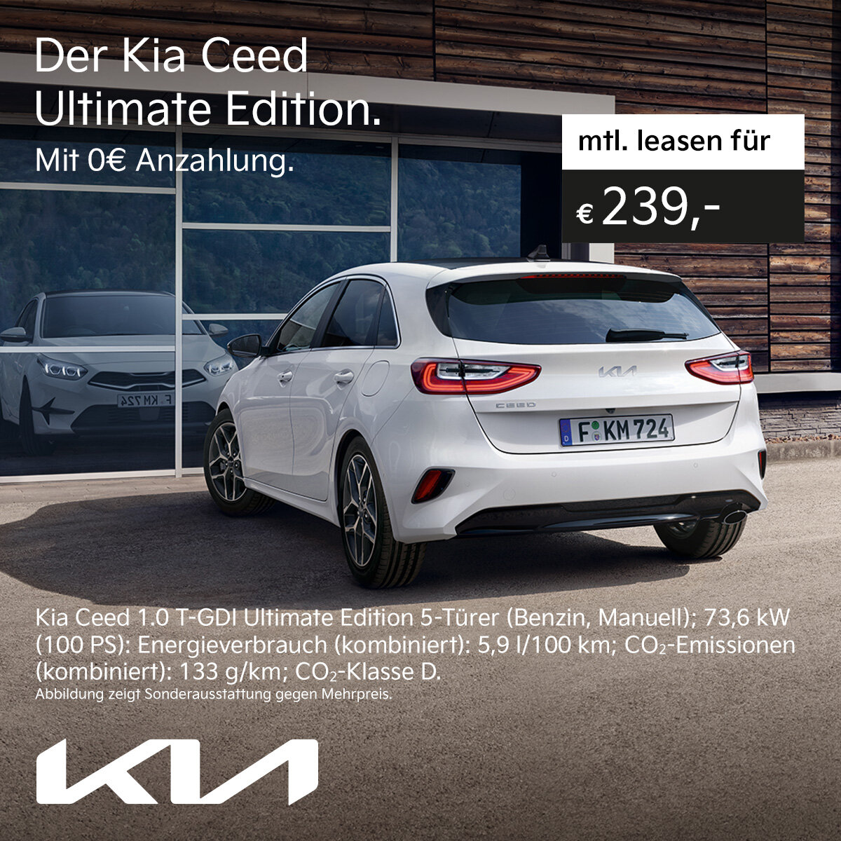 Kia Ceed Leasingangebot - 239 Euro Leasingangebot für den Kia Ceed ab 239 Euro monatlich bei der Wahl-Group