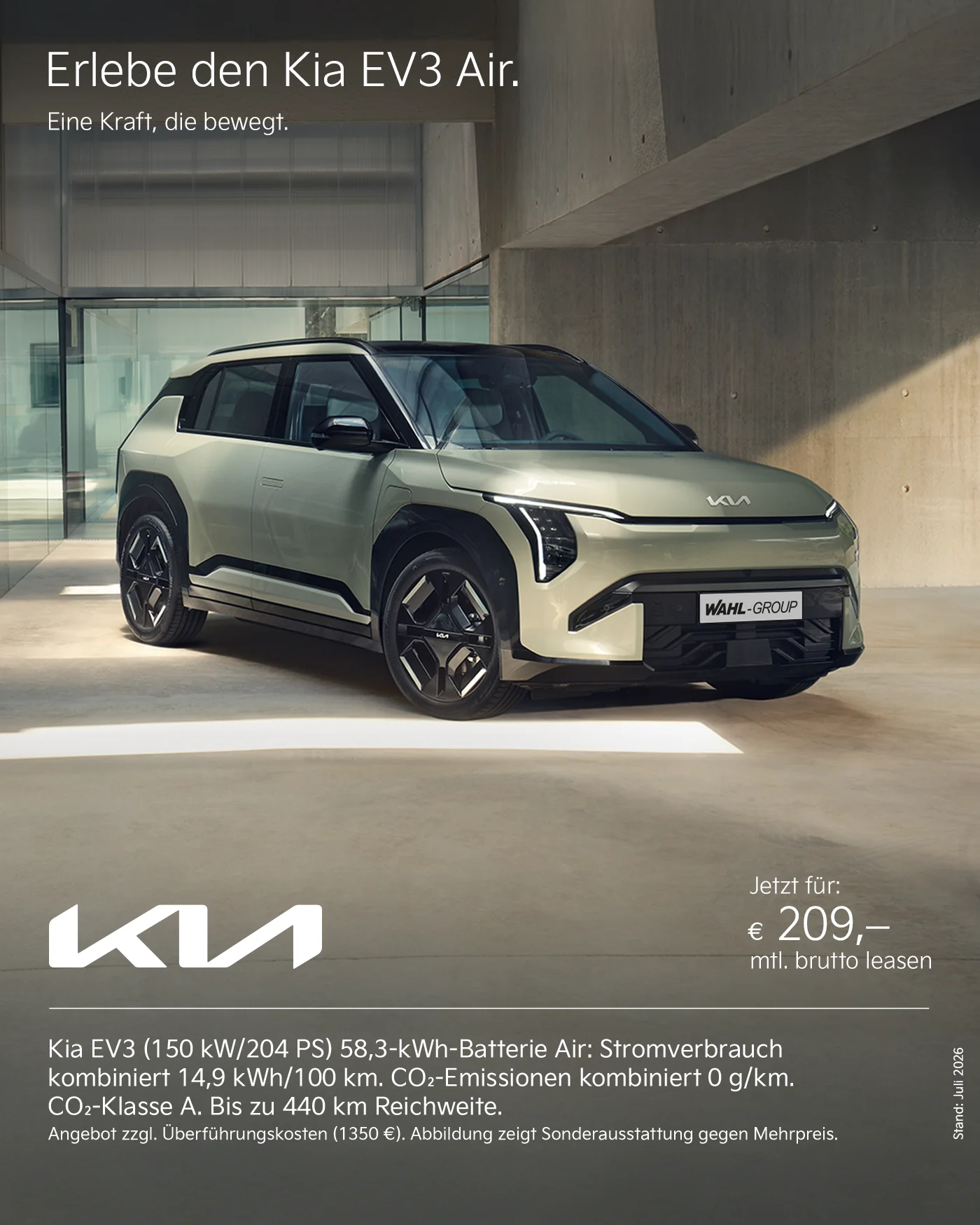 Kia EV3 Leasingangebot | Wahl-Group