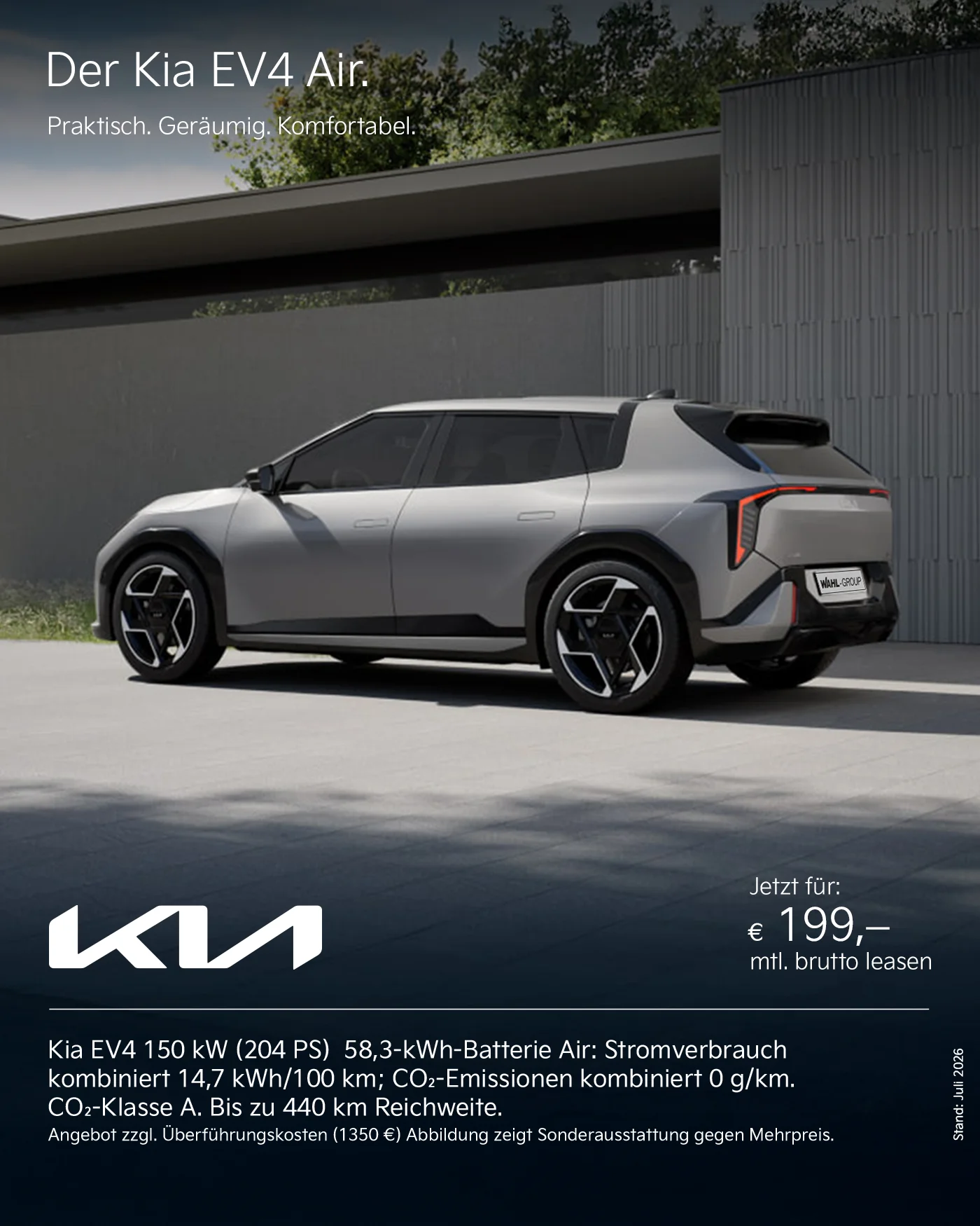 Kia EV4 Leasingangebot | Wahl-Group