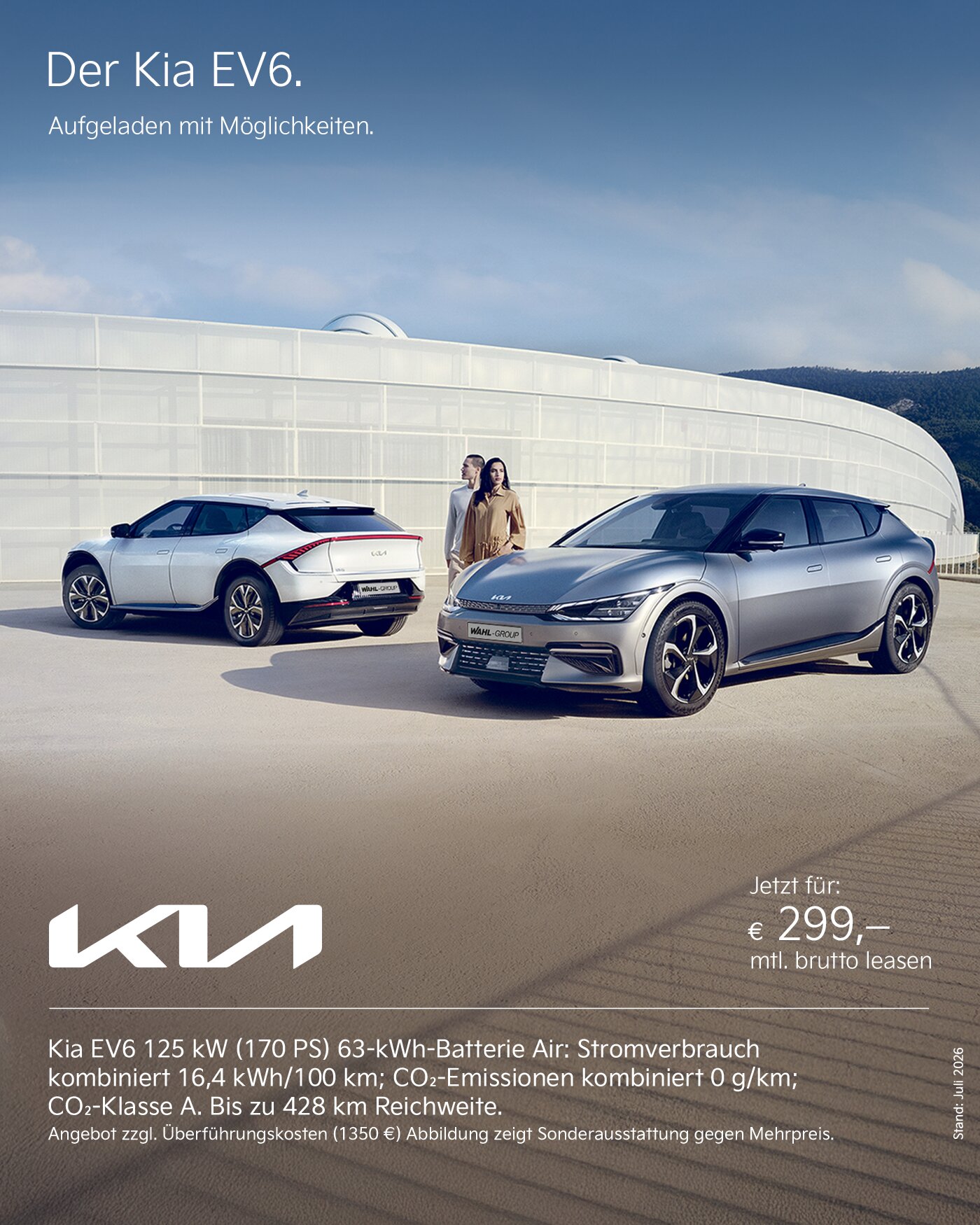 Kia EV6 Leasingangebot | Wahl-Group