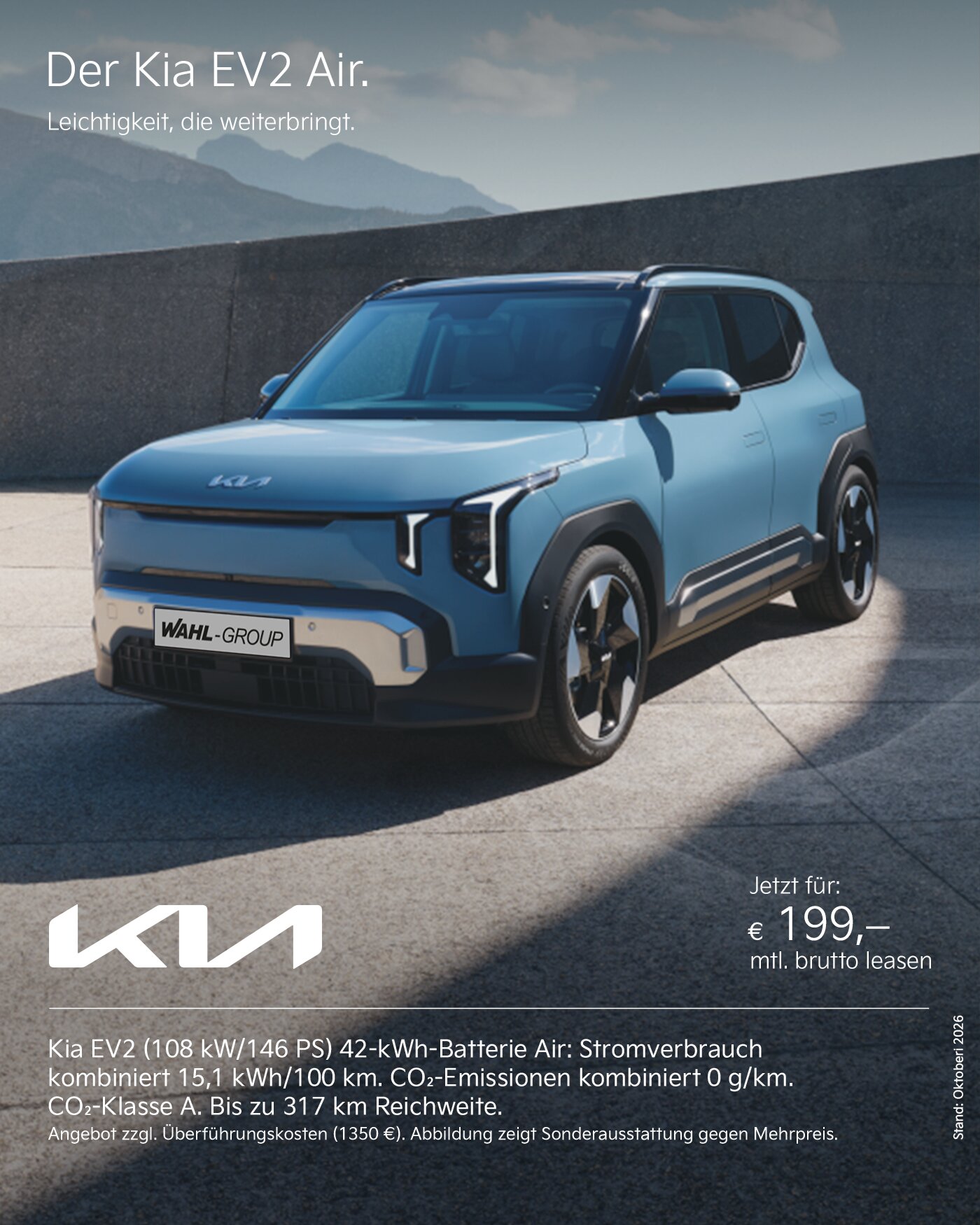 Kia EV2 Air Leasingangebot | Wahl-Group