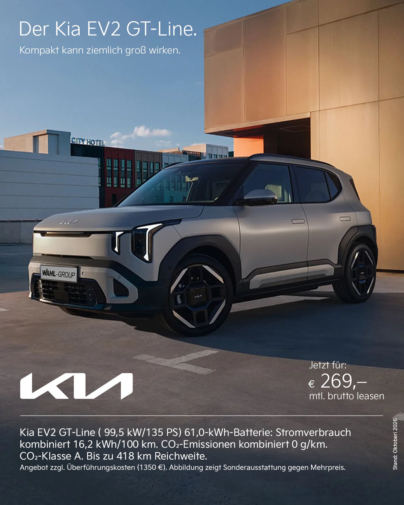 Kia EV2 GT-Line Leasingangebot | Wahl-Group