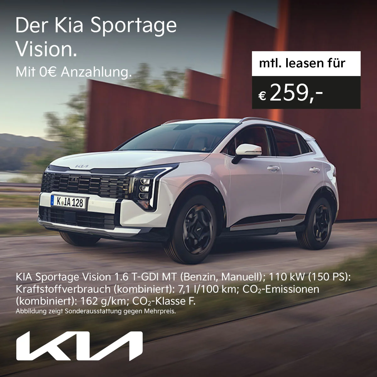 Kia Sportage Vision SUV Leasing ab 259 € monatlich bei der Wahl-Group