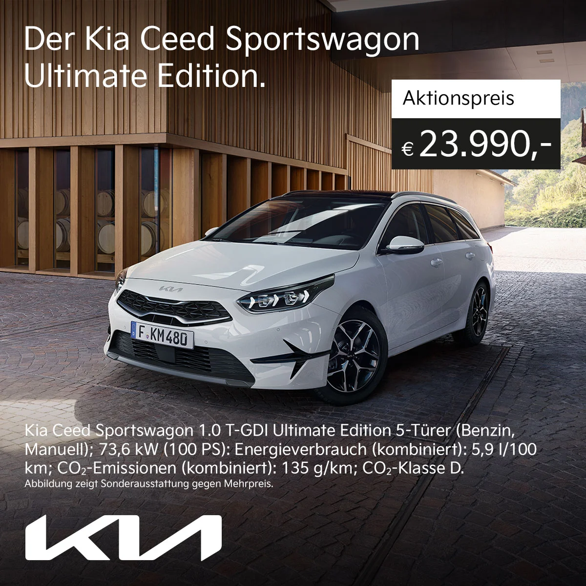 Kia Ceed Sportswagon Aktionspreis 23.990 Euro Wahl-Group Kia Ceed Sportswagon Aktionspreis 23.990 Euro Wahl-Group