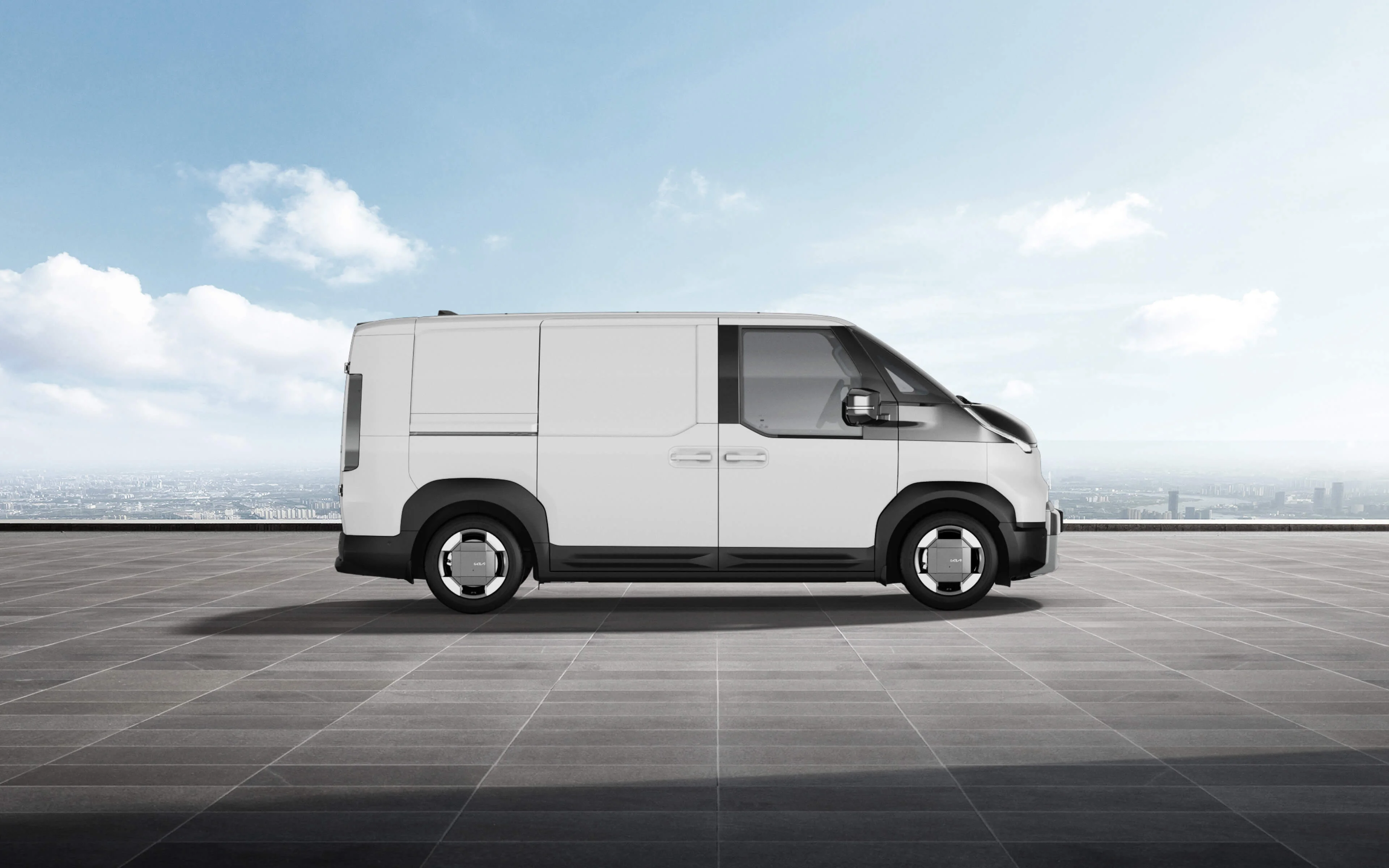 Kia PV5 Cargo in Clear White: zeitgemäßes Design und nachhaltige Mobilität