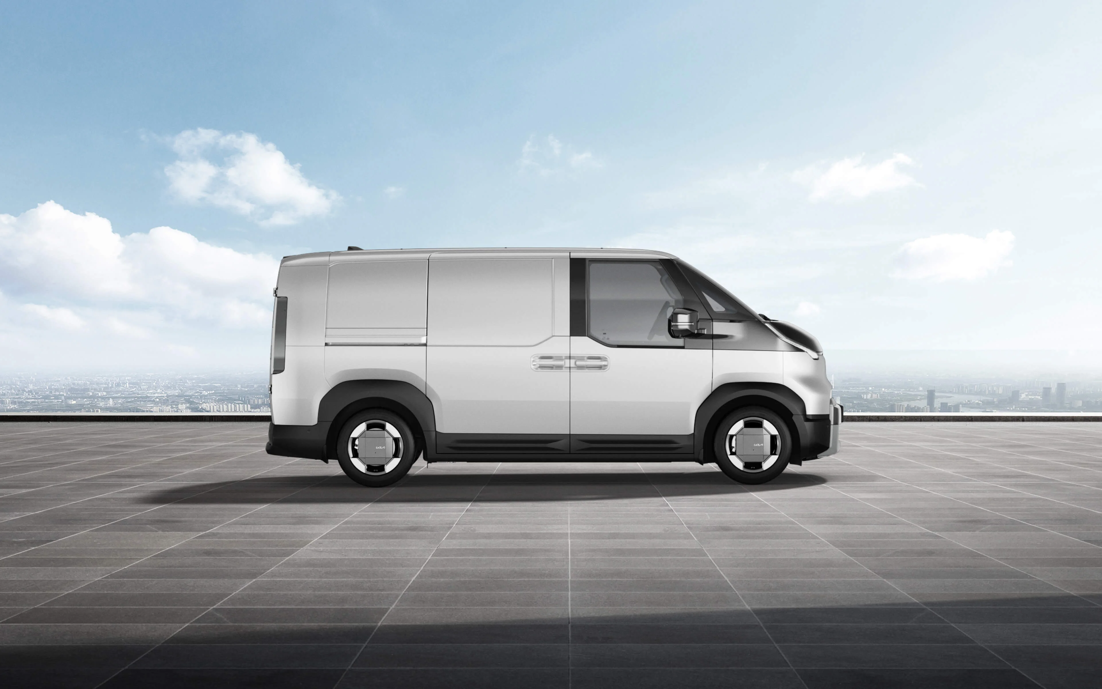 Kia PV5 Cargo in Snow White: zeitloses Design und nachhaltige Technik