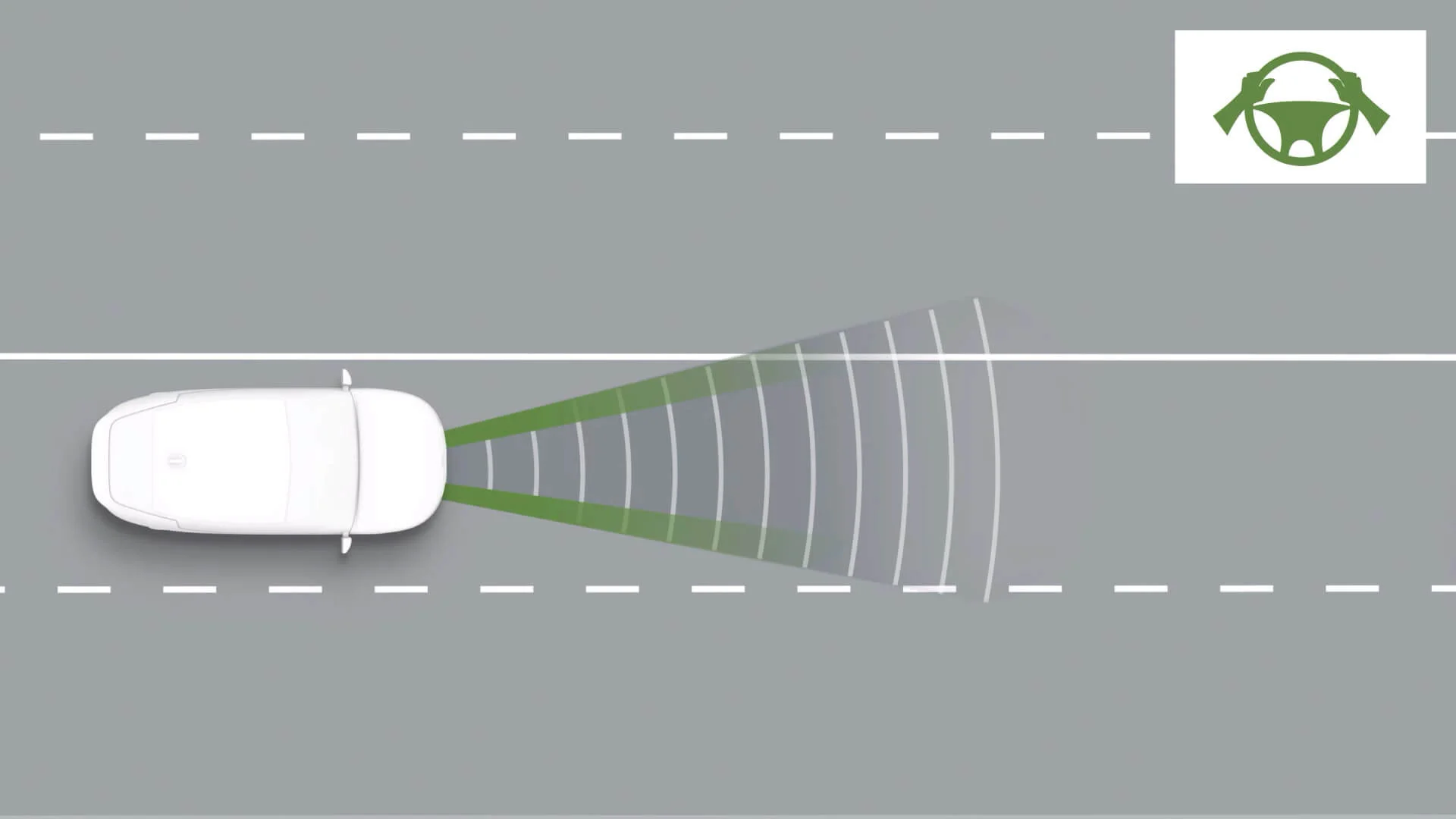Kia PV5 Cargo mit aktivem Spurhalteassistent für mehr Fahrstabilität