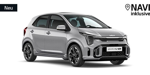 Kia Picanto in Silber – Kompakter Stadtflitzer mit Navigationssystem und sportlichem Design, präsentiert von der Wahl-Group
