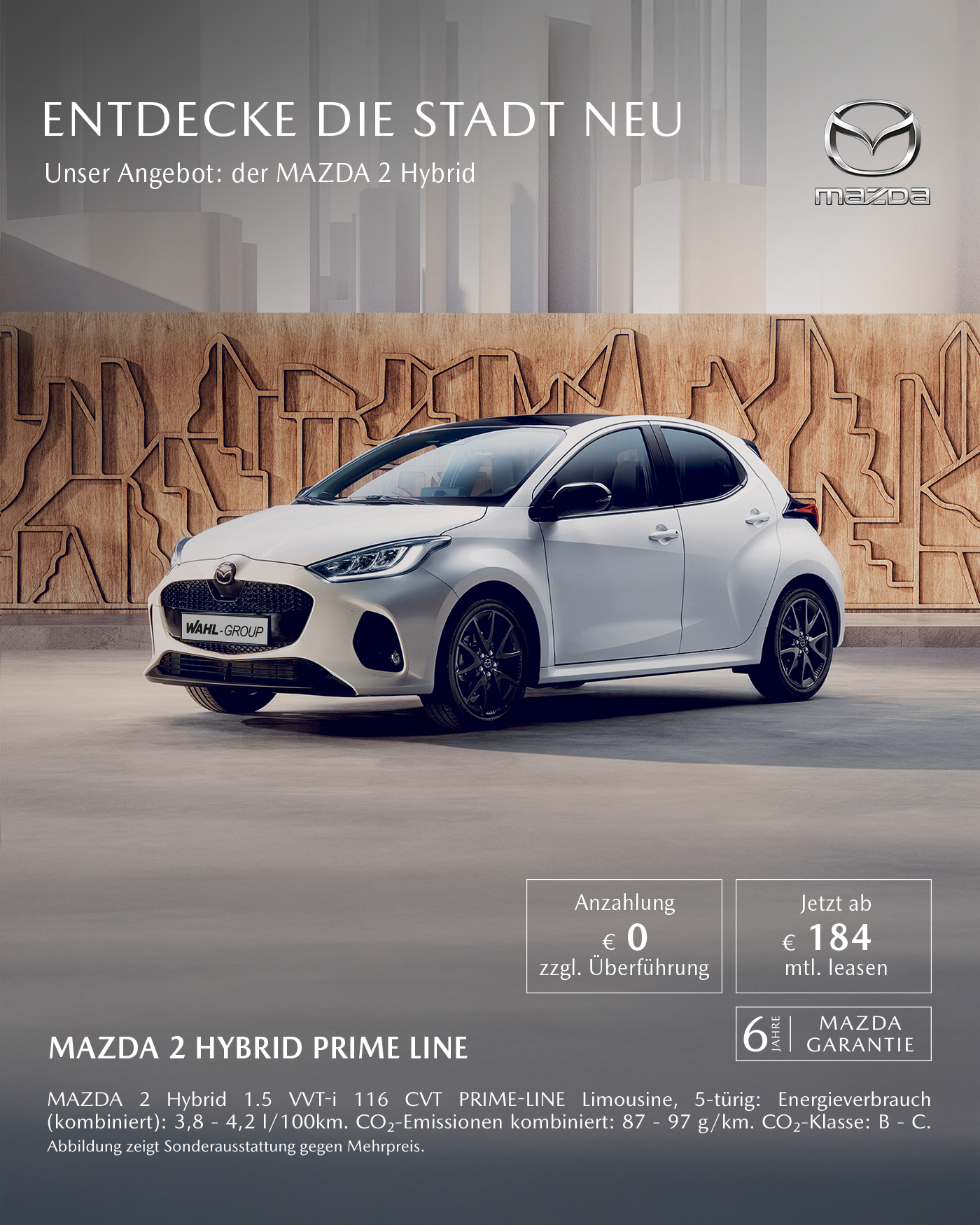 MAZDA2 Hybrid Leasing bei der Wahl-Group