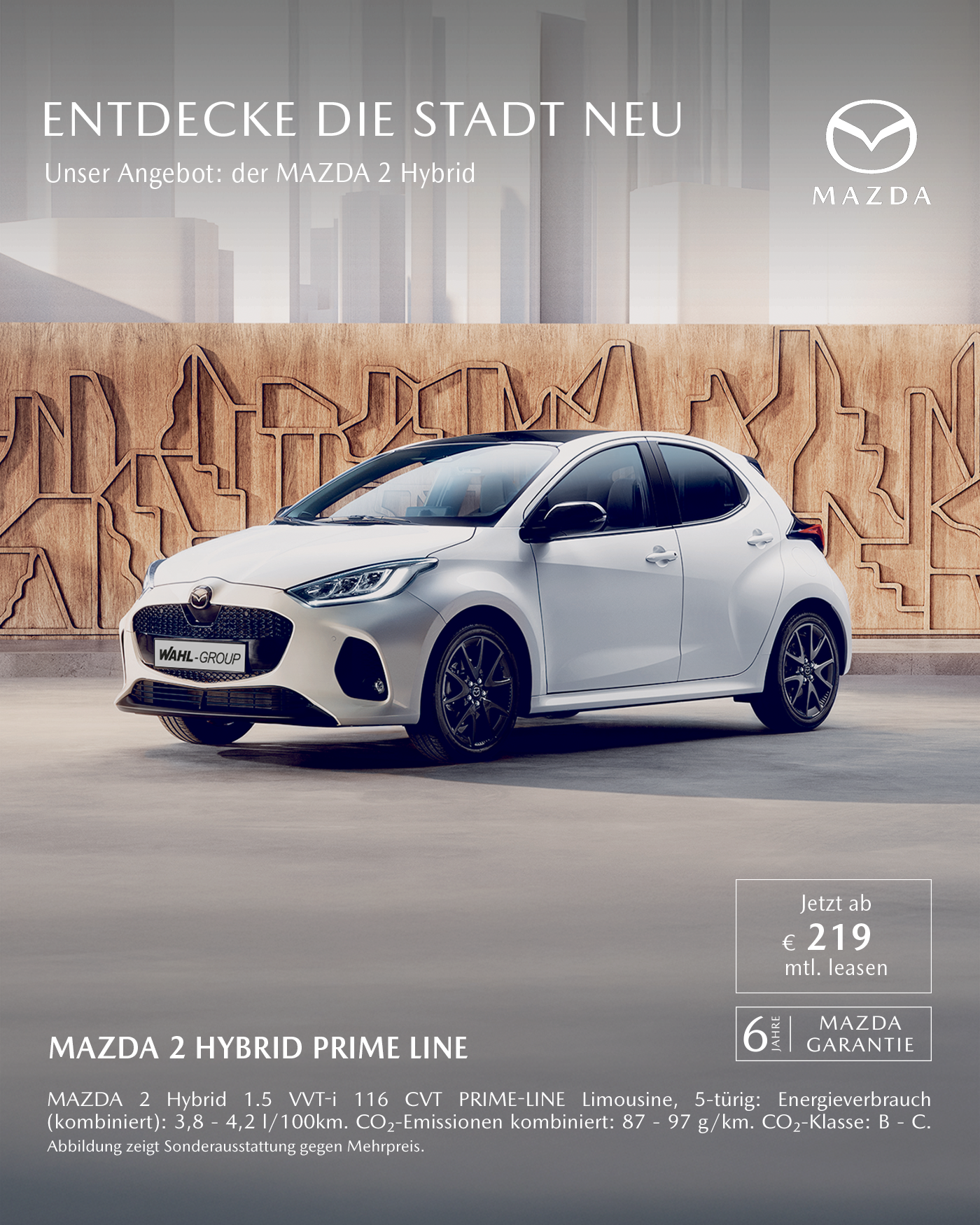 MAZDA2 Hybrid Leasing bei der Wahl-Group