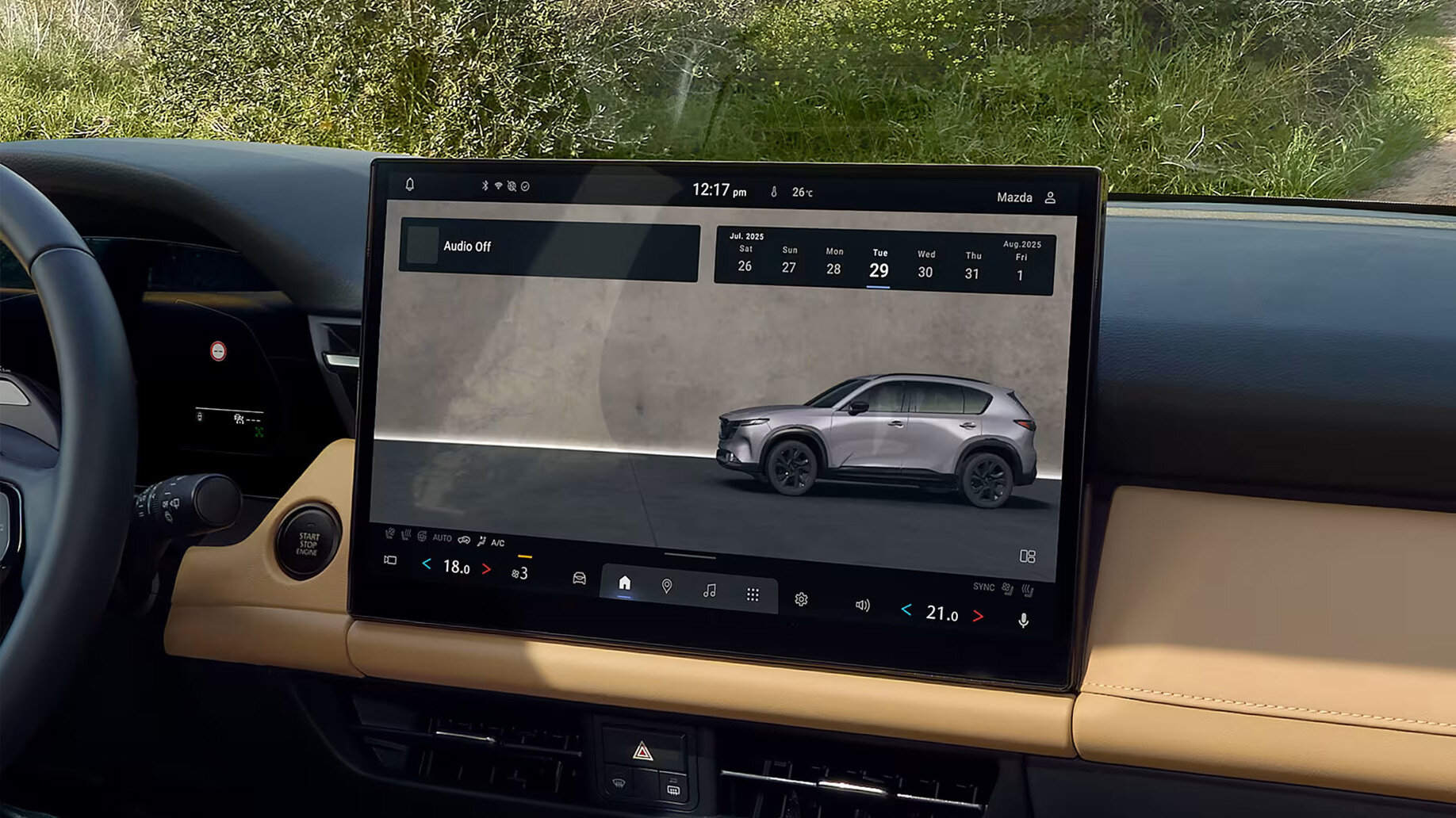 Infotainment und Touchscreen im Mazda CX-5 SUV