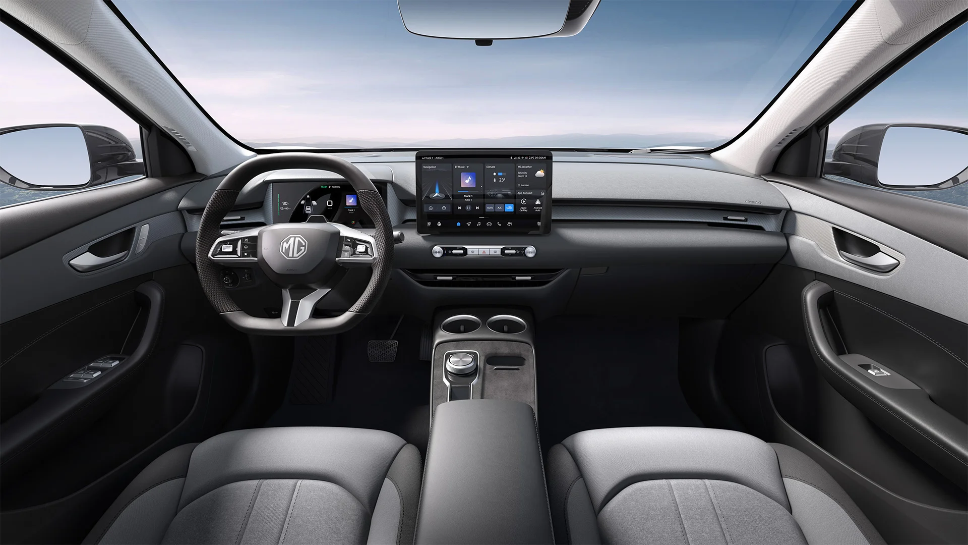 Innovatives Infotainment-System des MGS5 EV | Wahl-Group Detailansicht des modernen Infotainment-Systems im MGS5 EV | Wahl-Group