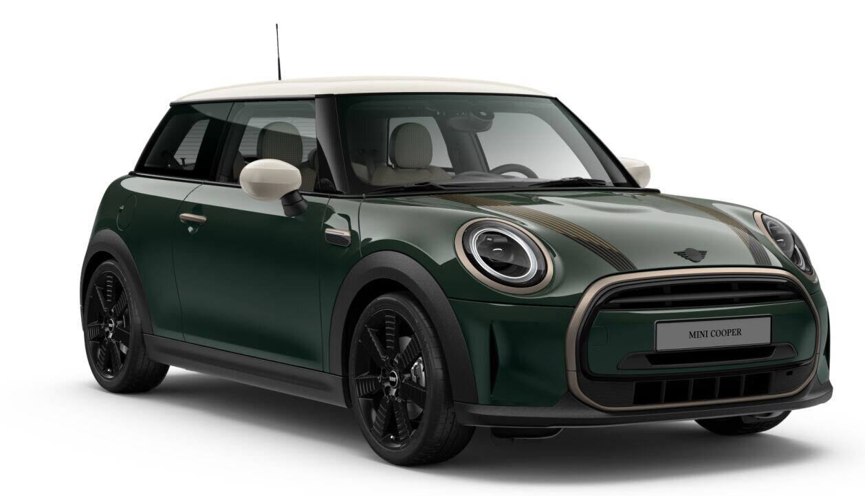 MINI COOPER 3-TÜRER. RESOLUTE EDITION in Rebel Green | © MINI Wahl-Group MINI WAHL, MINI, MINI COOPER 3-TÜRER, RESOLUTE EDITION, MINI Resolute Edition, MINI JOHN COOPER WORKS CLUBMAN ALL4, Untold Edition, MINI Untold Edition, MINI COOPER COUNTRYMAN, Untamed Edition, MINI Untamed Edition, MINI BIG LOVE, MINI Rebel Green, MINI Cooper SE, MINI 3-Türer, MINI 5-Türer, MINI Cabrio, MINI Countryman, MINI Momentum Grey, MINI Clubman, MINI Sage Green, | © MINI Wahl-Group