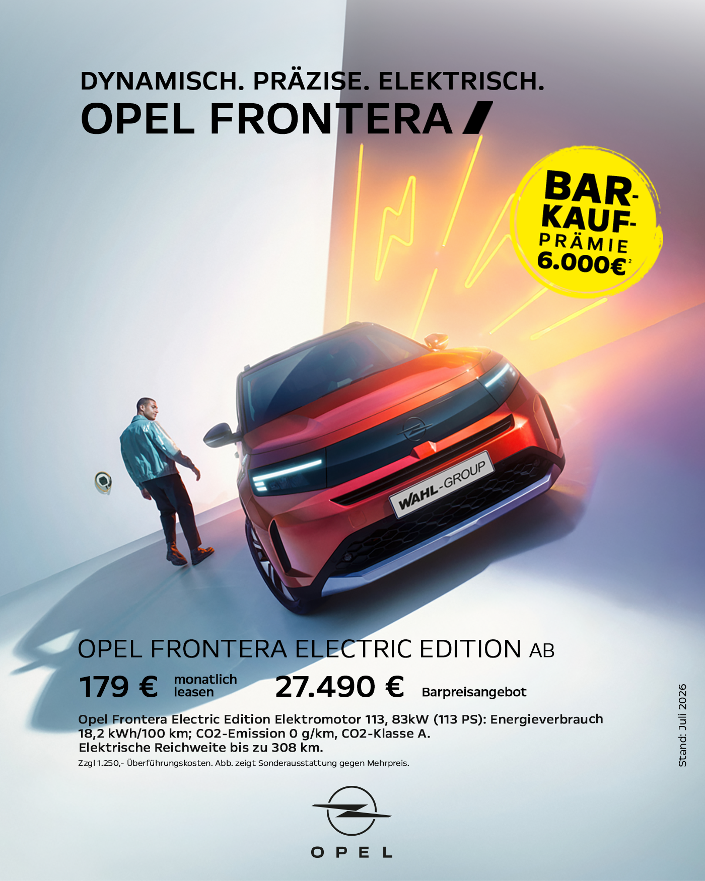 Opel Frontera Electric Angebot | Wahl-Group