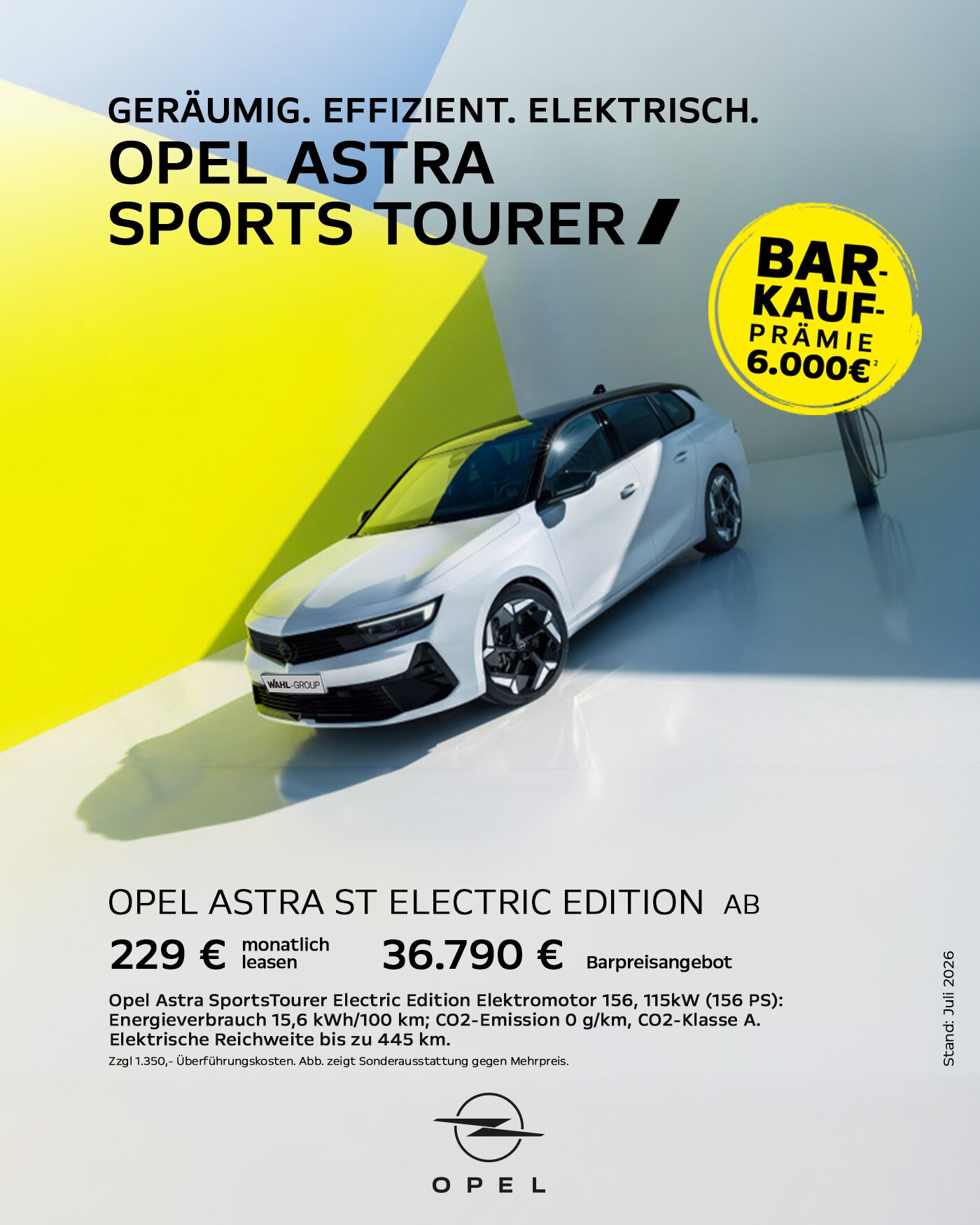Opel Astra ST Electric Angebot | Wahl-Group