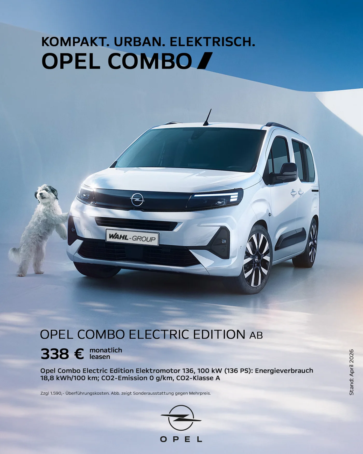 Opel Combo Electric Leasingangebot für Privatkunden | Wahl-Group