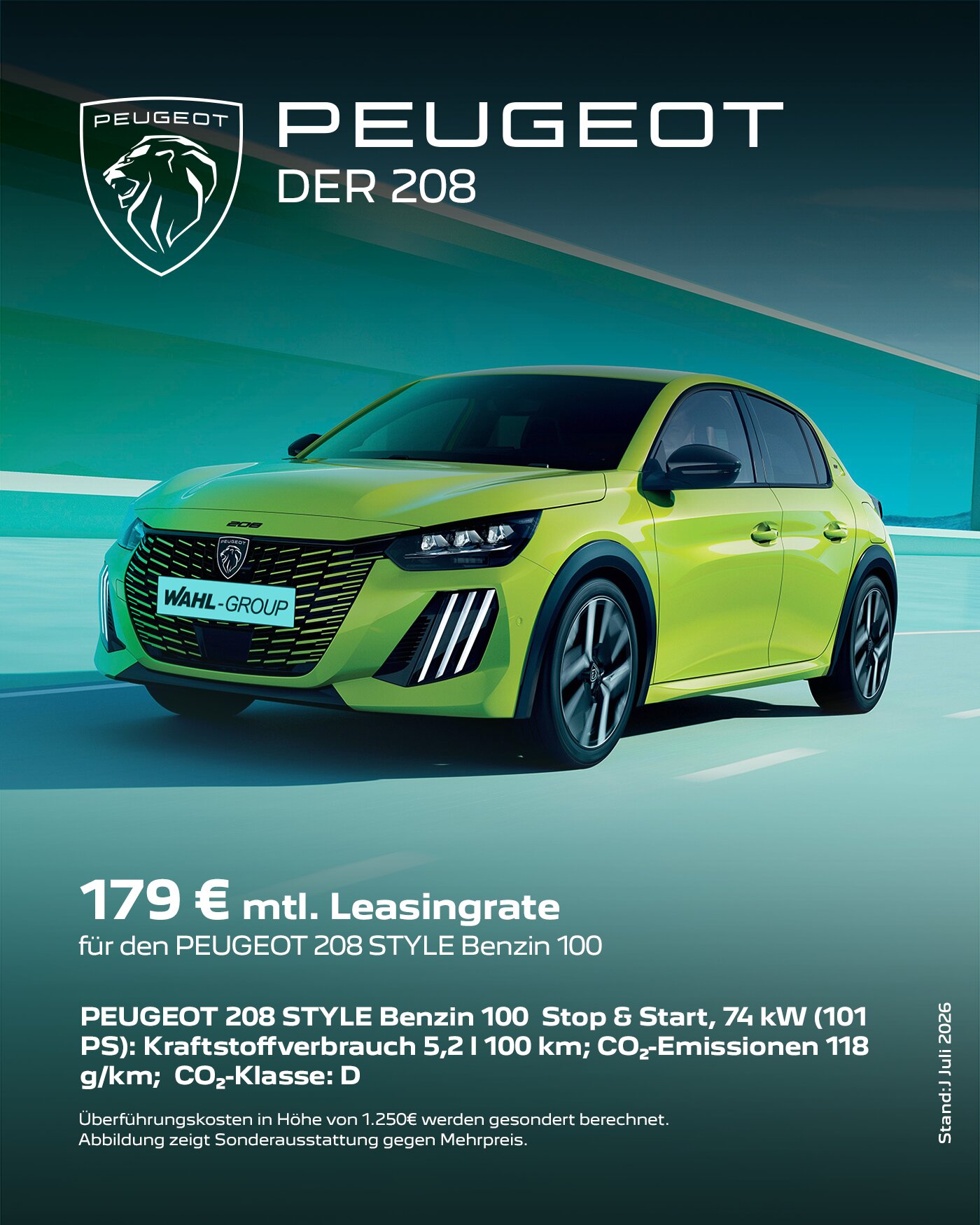 Peugeot 208 Leasingangebot | Wahl-Group