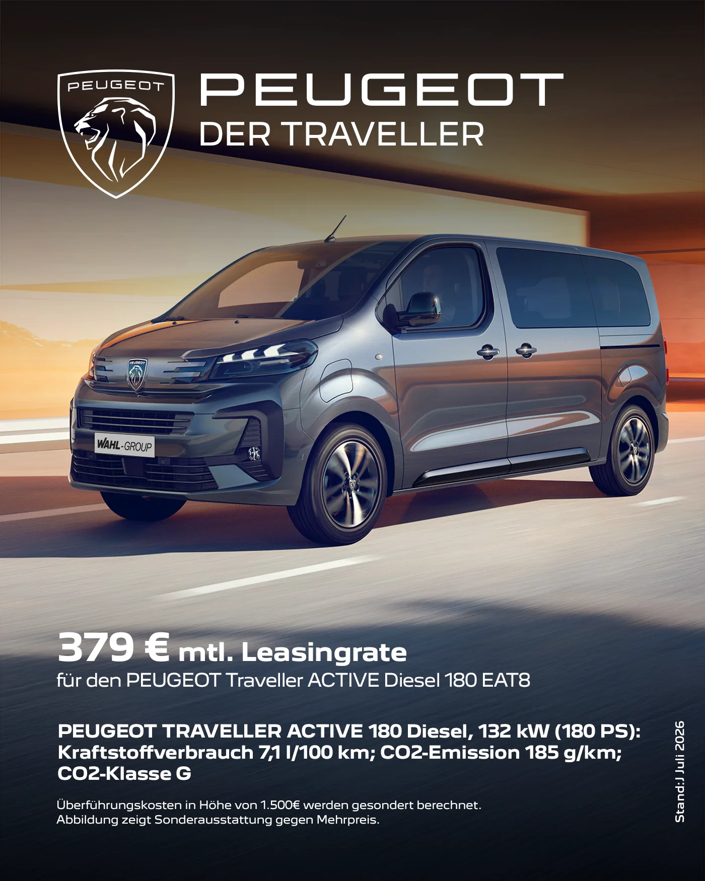 Peugeot Traveller Leasingangebot | Wahl-Group