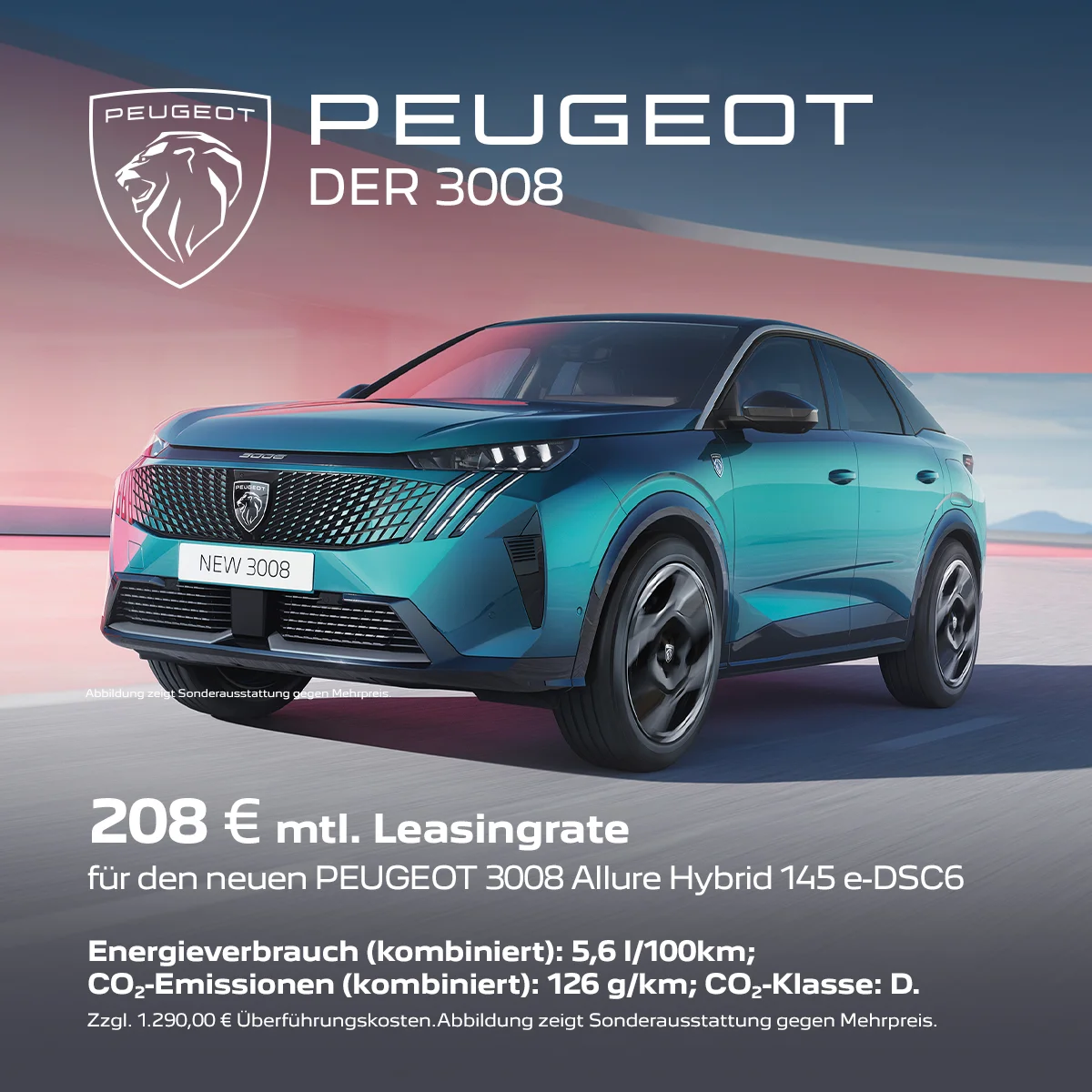 Peugeot 3008 Hybrid Leasing ab 208 € monatlich | Wahl-Group Peugeot 3008 Hybrid Leasing ab 208 € monatlich | Wahl-Group
