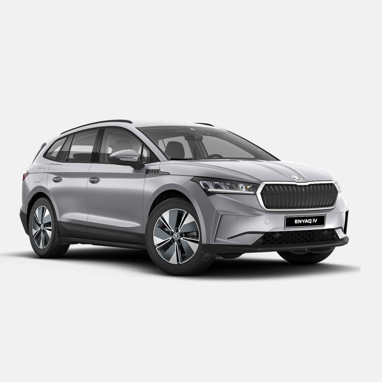 Zukunftsweisend Fahren: Der ŠKODA ENYAQ iV 60 in Marburg – Elektrisch, Effizient, Elegant | © ŠKODA Wahl ŠKODA ENYAQ iV 60 Elektro-SUV in Silber mit modernem Design und fortschrittlicher Technologie geparkt in Marburg. Jetzt Probefahrt und Beratungstermin anfragen! | © ŠKODA Wahl
