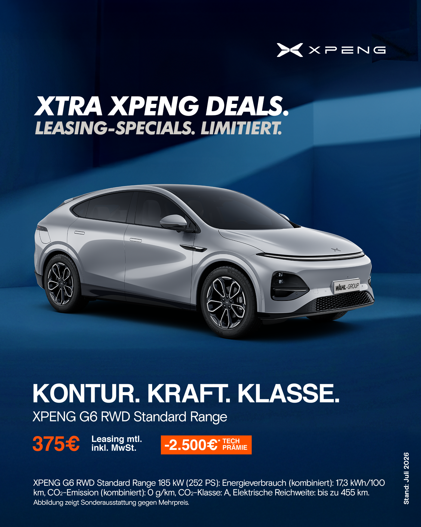 XPENG G6 Elektro-SUV Coupé Leasingangebot bei der Wahl-Group
