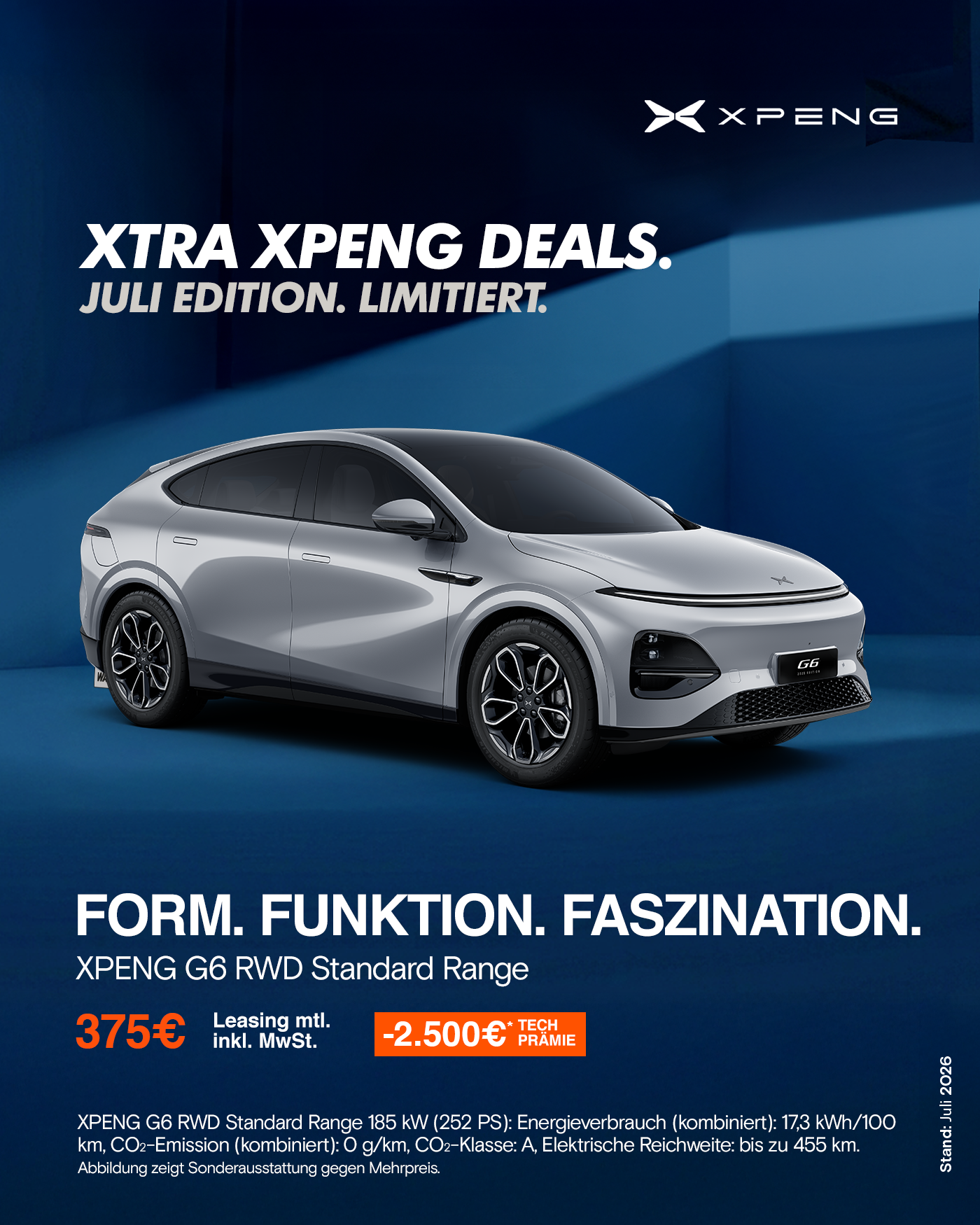 XPENG G6 Elektro-SUV Coupé Leasingangebot bei der Wahl-Group