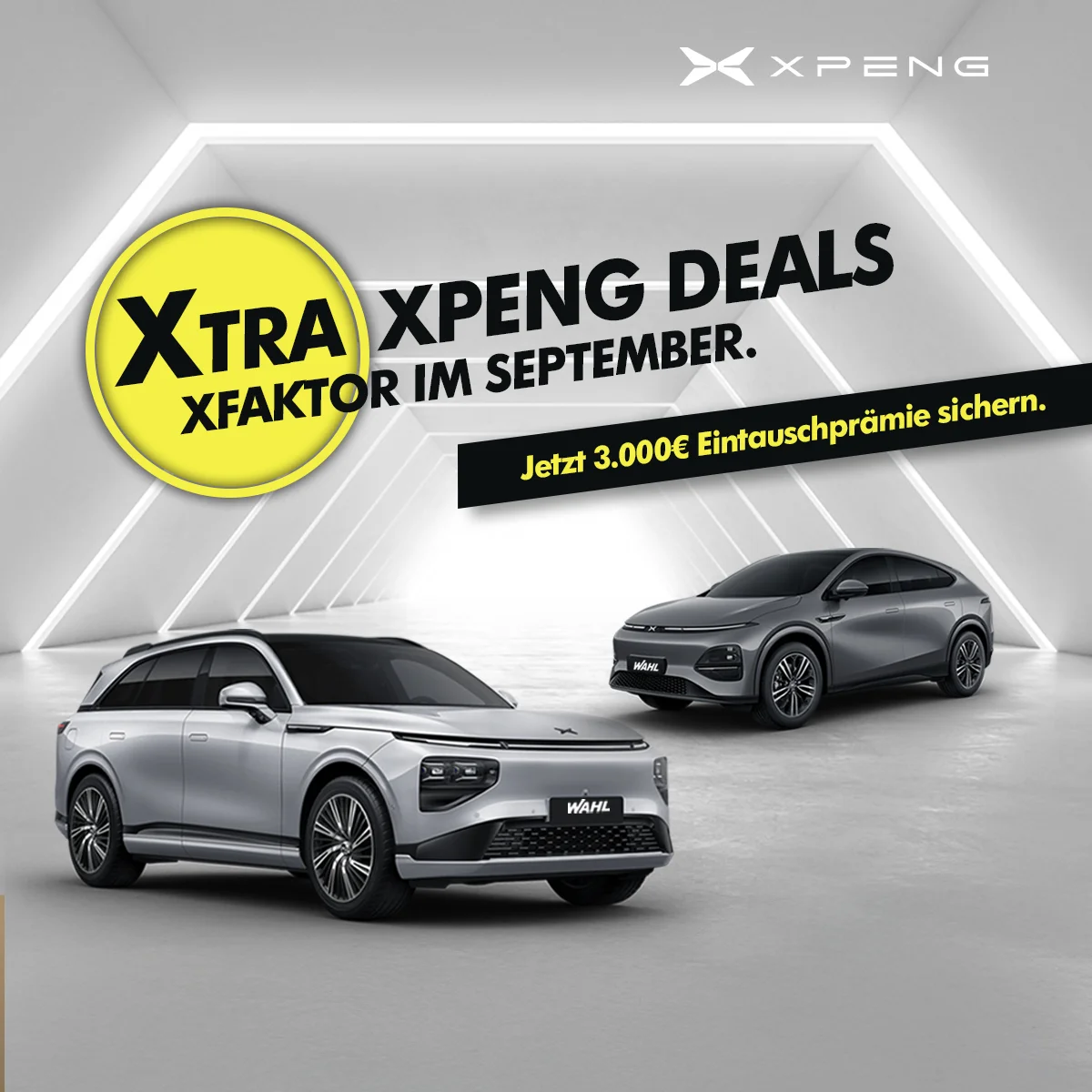 Xtra XPENG Deals im September 2025 – Wahl-Group Leasingaktionen sichern XPENG Leasingangebote Wahl-Group September 2025 – E-Auto Deals mit Eintauschprämie
